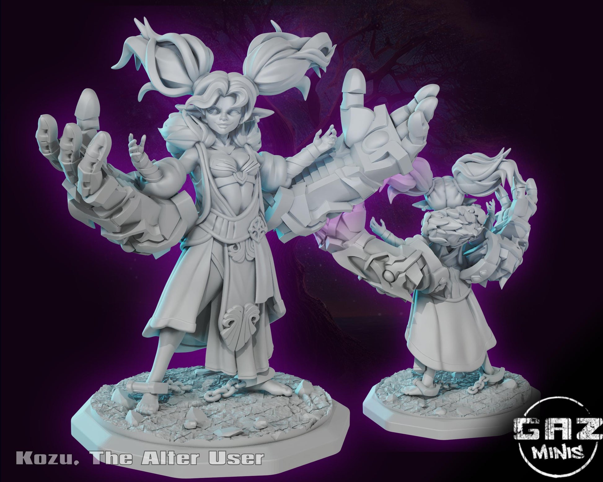 Mecha Goblin Girl Miniature | Gaz Minis