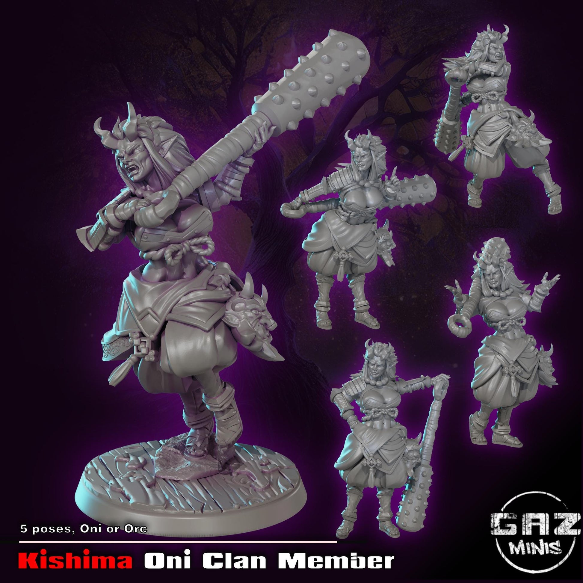 Oni Clan Member Miniature | Gaz Minis