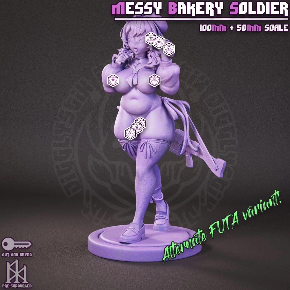 Messy Bakery Soldier Miniature | Jigglystix