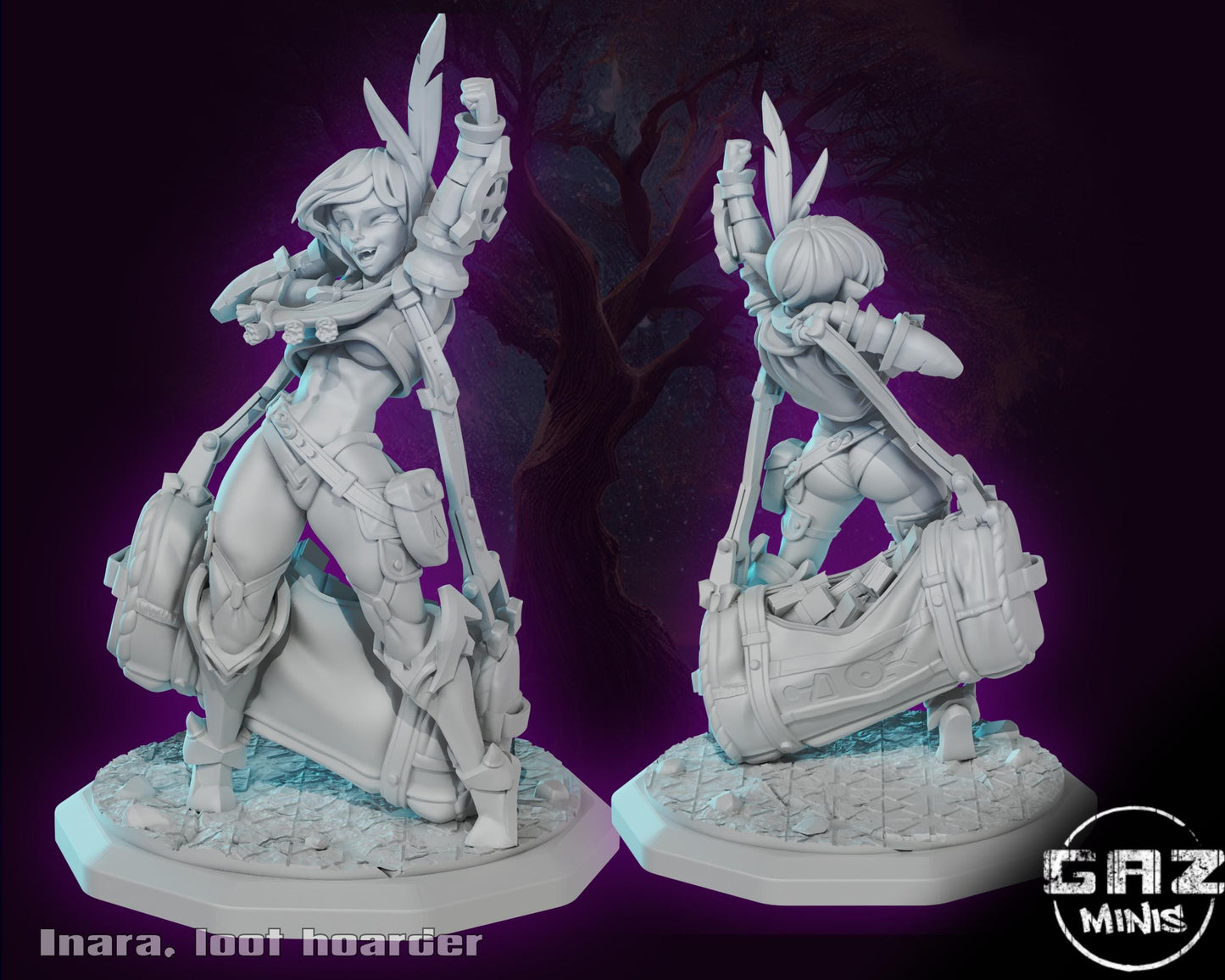 Loot Hoarder Goblin Miniature | Gaz Minis