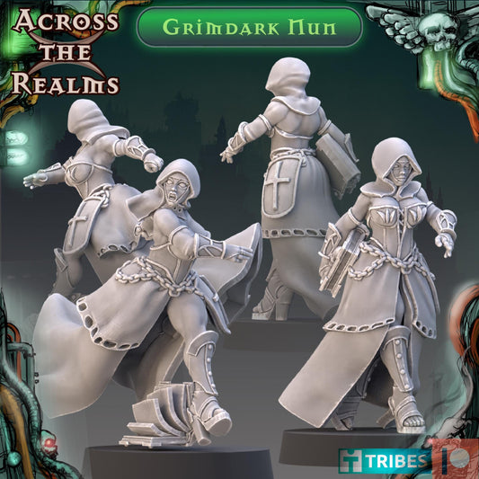 Battle Nun Miniature | Across the Realms