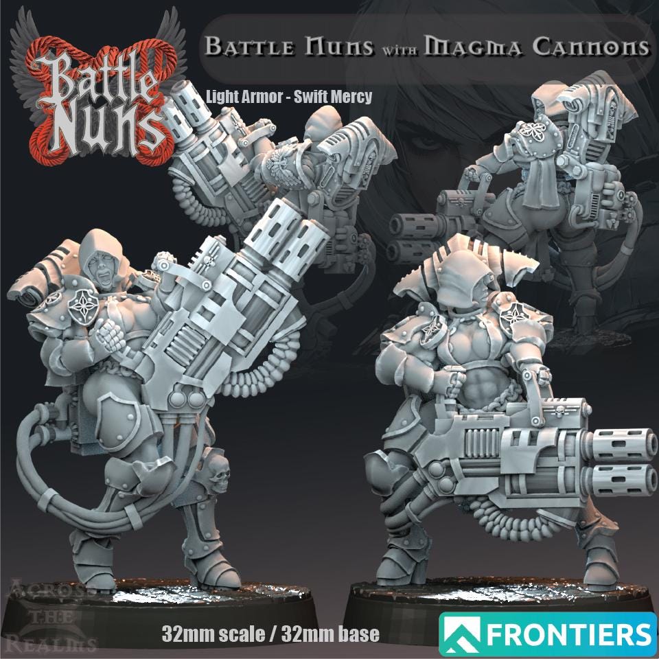 Battle Nun Miniatures | Across the Realms