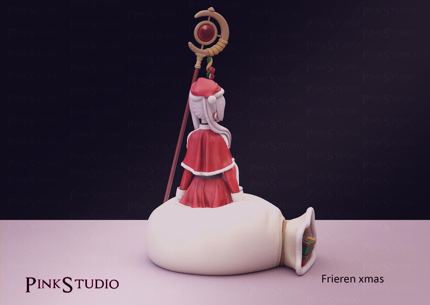 Christmas Elf Model Kit | 3D Resin Printed Figurine | Pink Studio