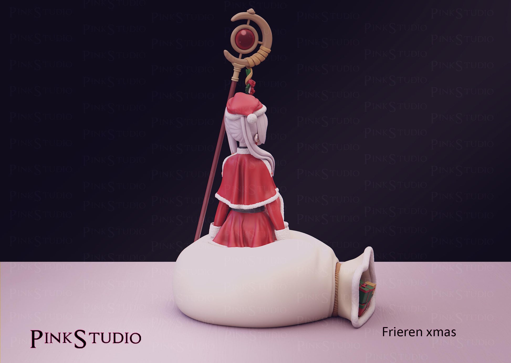 Christmas Elf Model Kit | 3D Resin Printed Figurine | Pink Studio