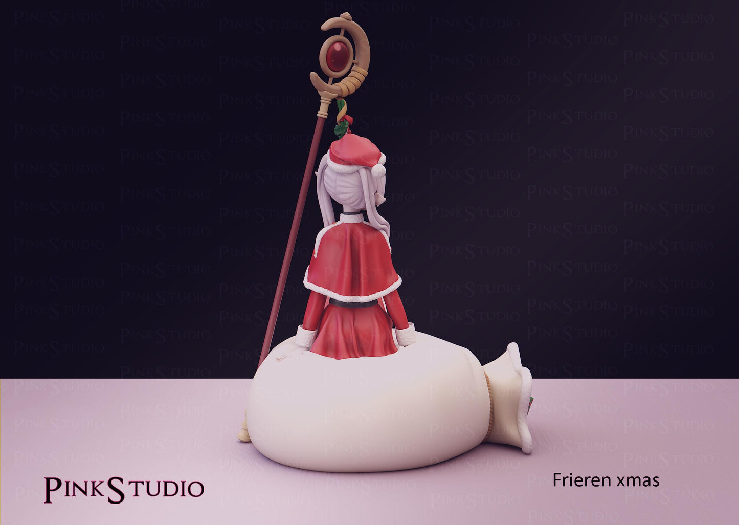 Christmas Elf Model Kit | 3D Resin Printed Figurine | Pink Studio