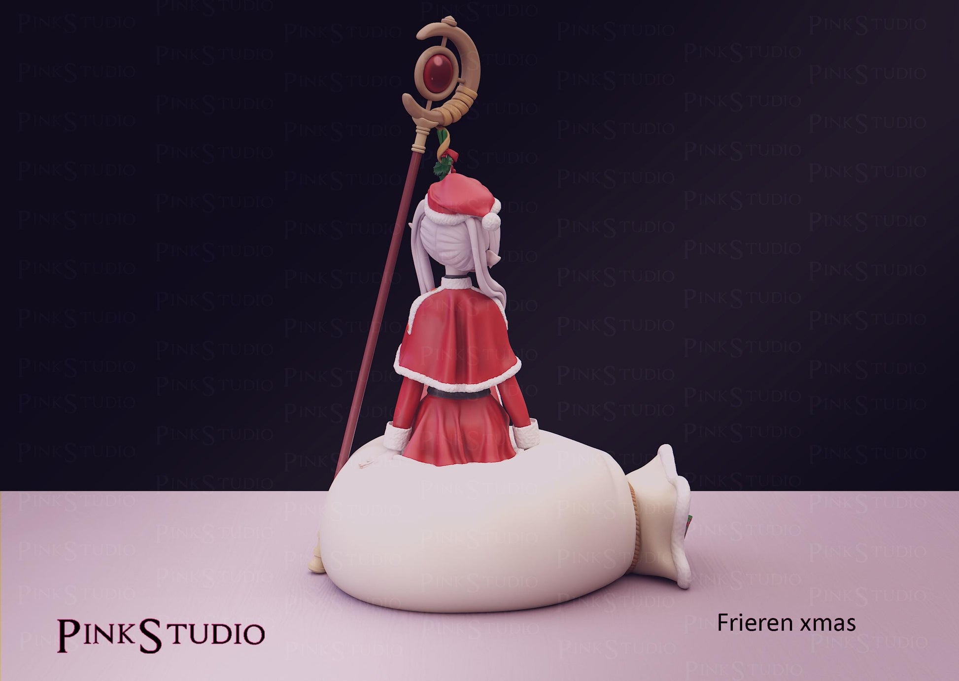 Christmas Elf Model Kit | 3D Resin Printed Figurine | Pink Studio