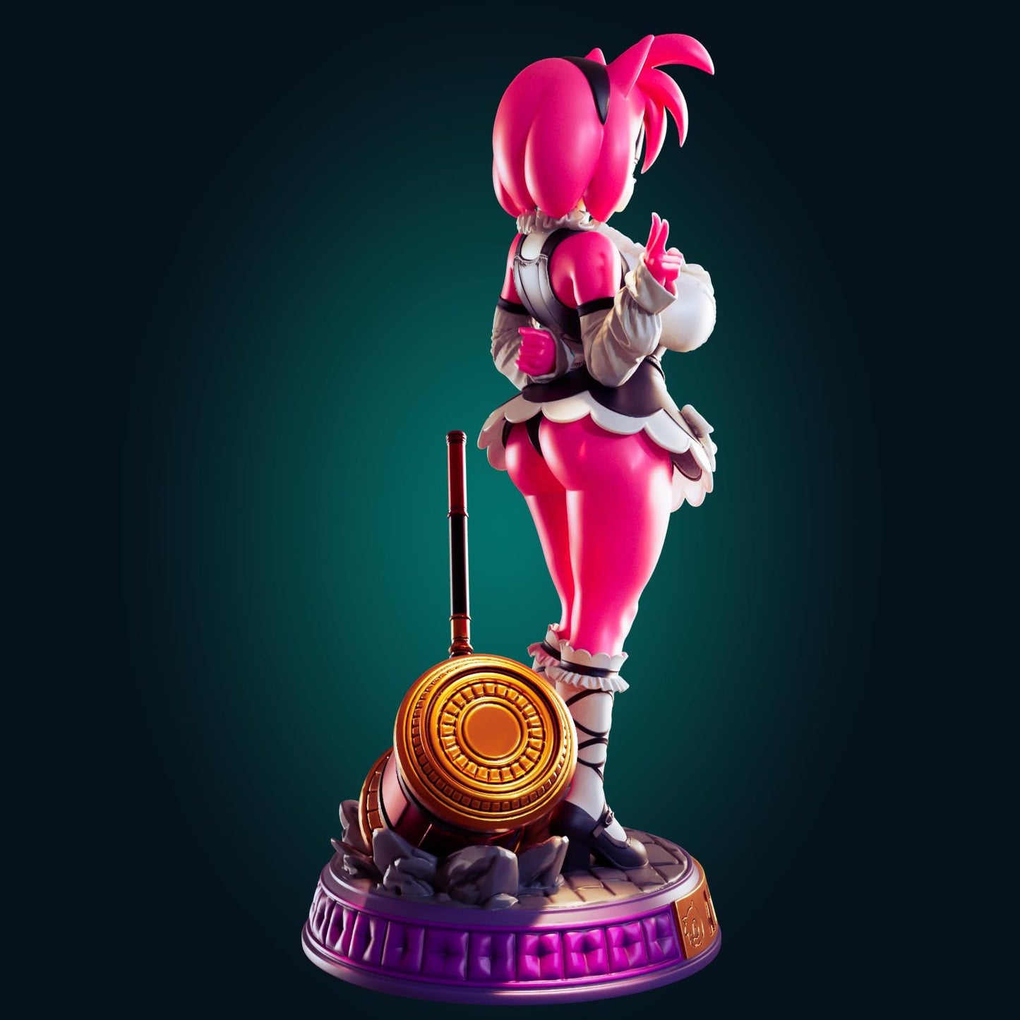 Hedgehog Girl Model Kit | 3D Resin Printed Figurine | Officer Rhu