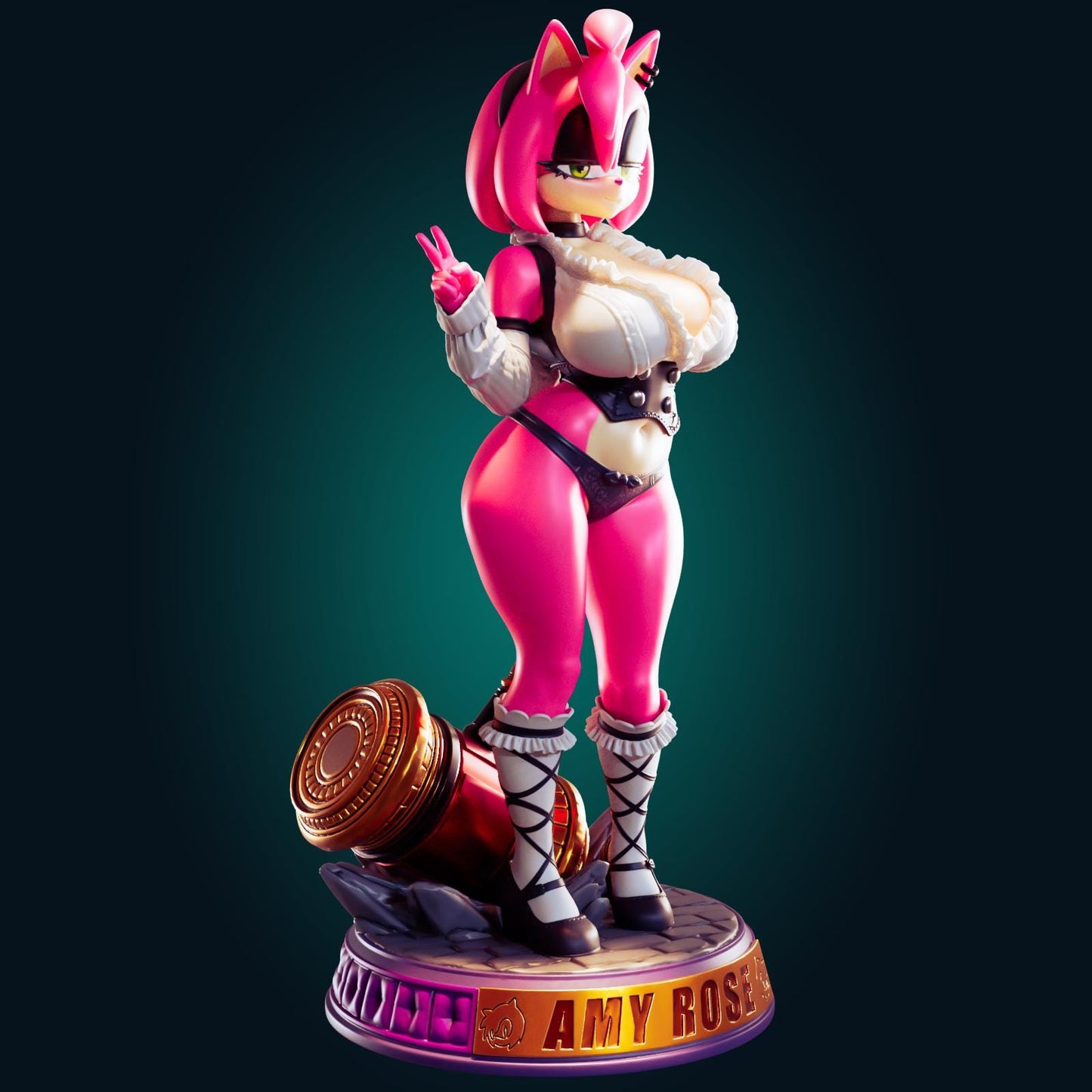 Hedgehog Girl Model Kit | 3D Resin Printed Figurine | Officer Rhu