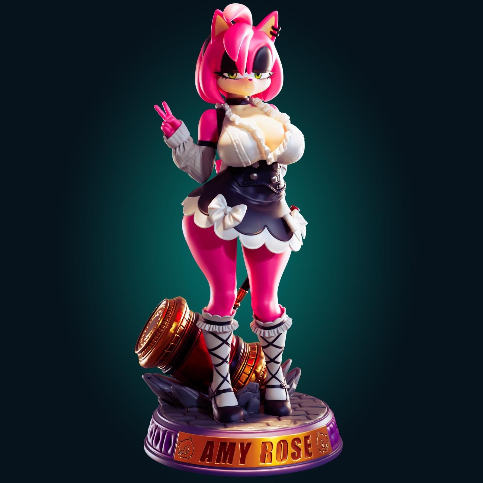 Hedgehog Girl Model Kit | 3D Resin Printed Figurine | Officer Rhu