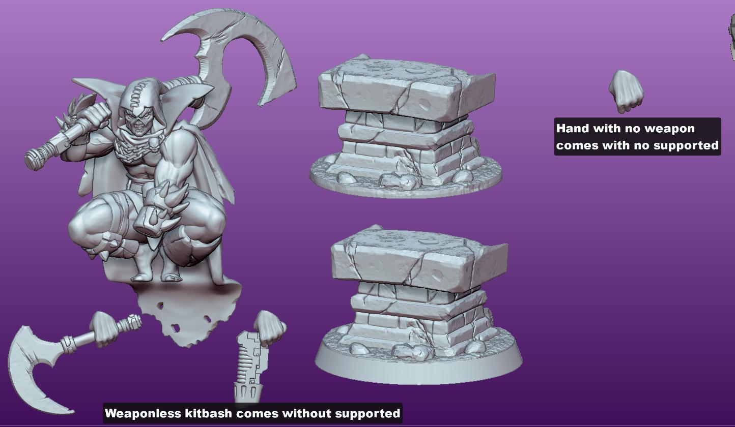 Ressurected Warrior Miniature | Gaz Minis