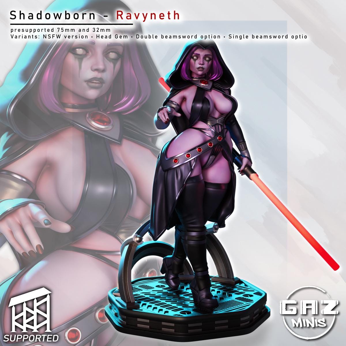 Shadowborn Scifi Warrior | Gaz Minis