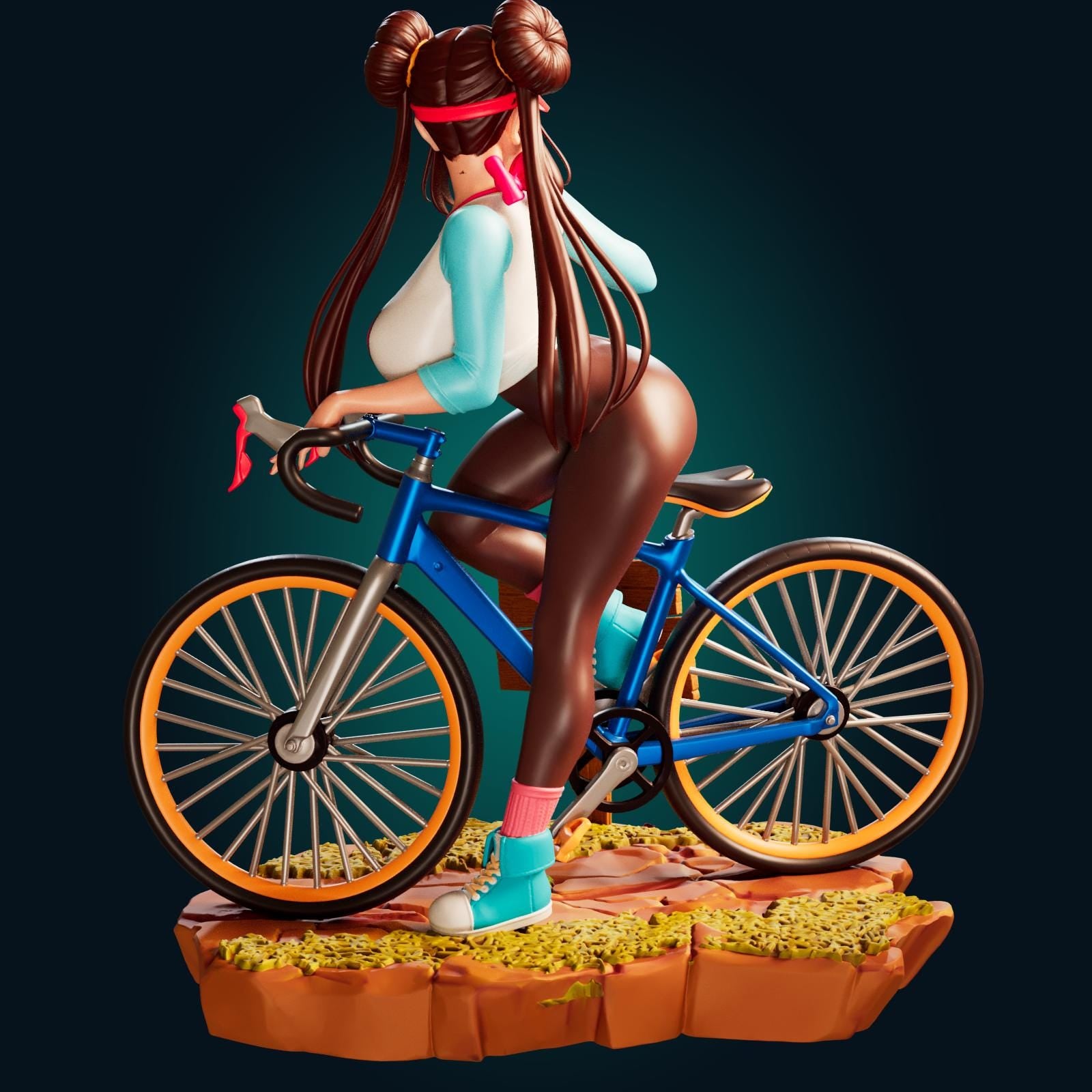 Gym Girl Model Kit | 3D Resin Printed Figurine | Officer Rhu