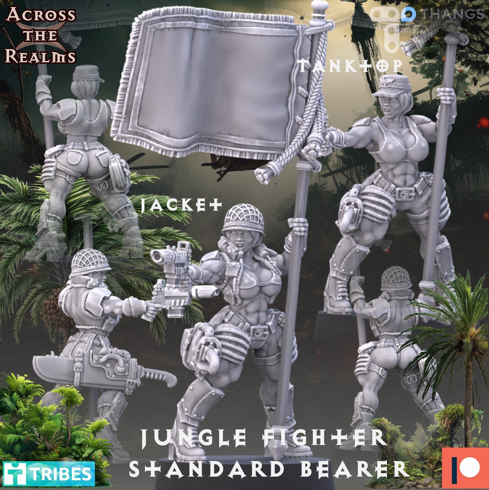 Jungle Fighter Standard Bearer | Across the Realms