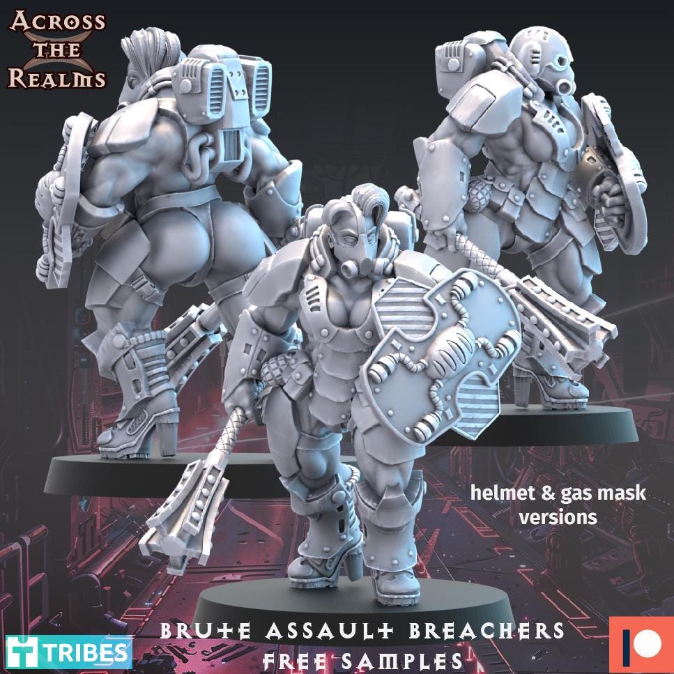 Brute Assault Breacher Miniature | Across the Realms