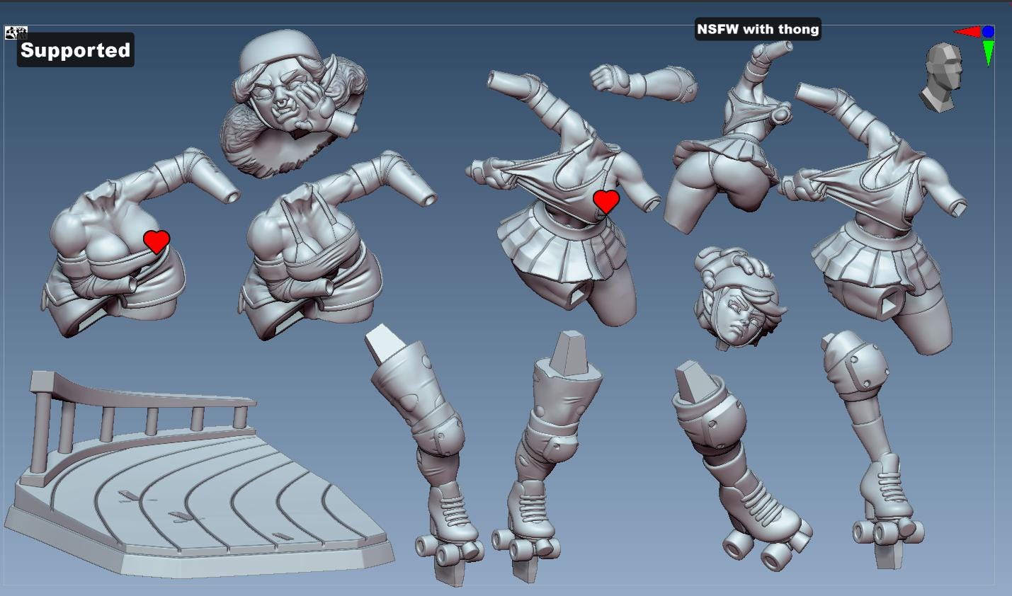 Roller Derby Diorama | Gaz Minis