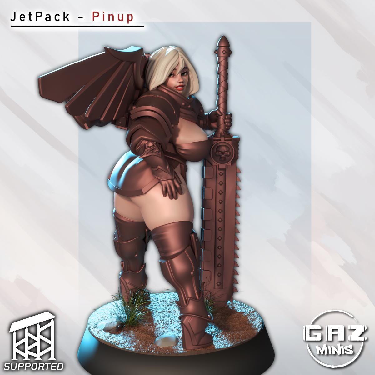 Jetpack Pinup Sibling of Combat | Gaz Minis