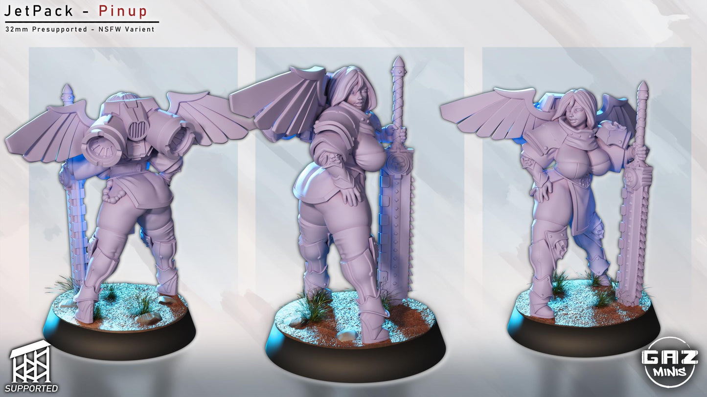 Jetpack Pinup Sibling of Combat | Gaz Minis
