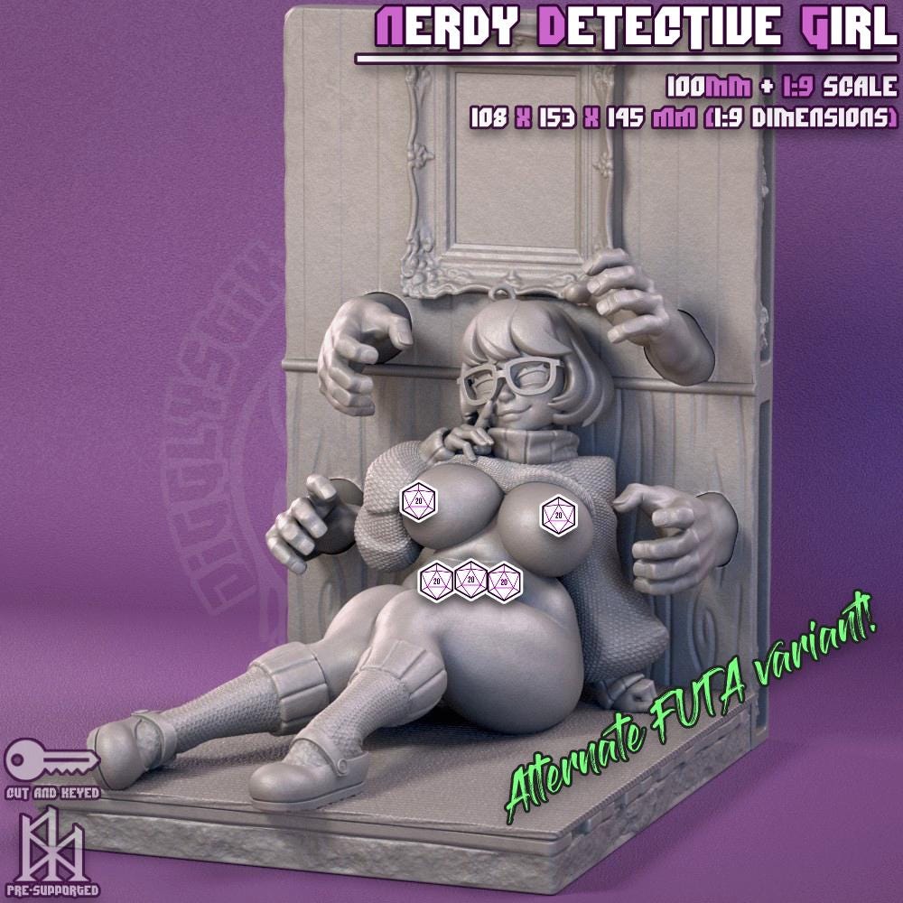 Nerdy Detective Girl Model Kit | Jigglystix