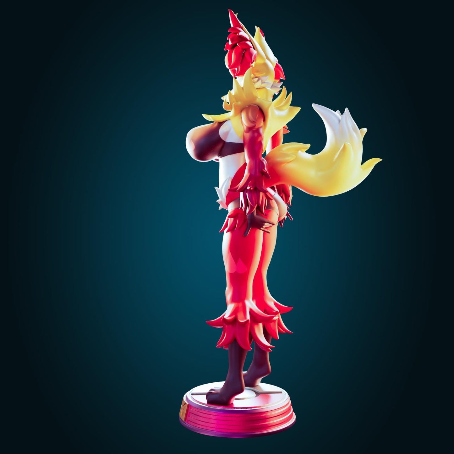 Fox Girl Model Kit | 3D Resin Printed Figurine | Officer Rhu