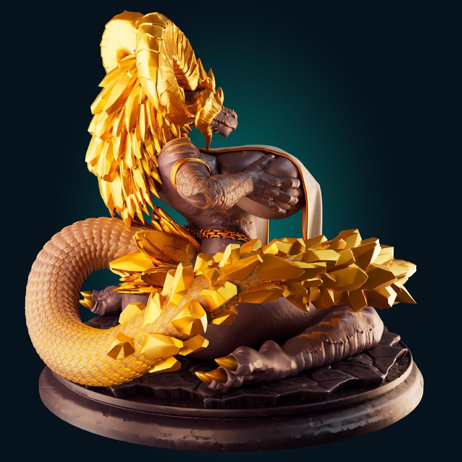 Dragon Girl Model Kit | 3D Resin Printed Figurine | Officer Rhu