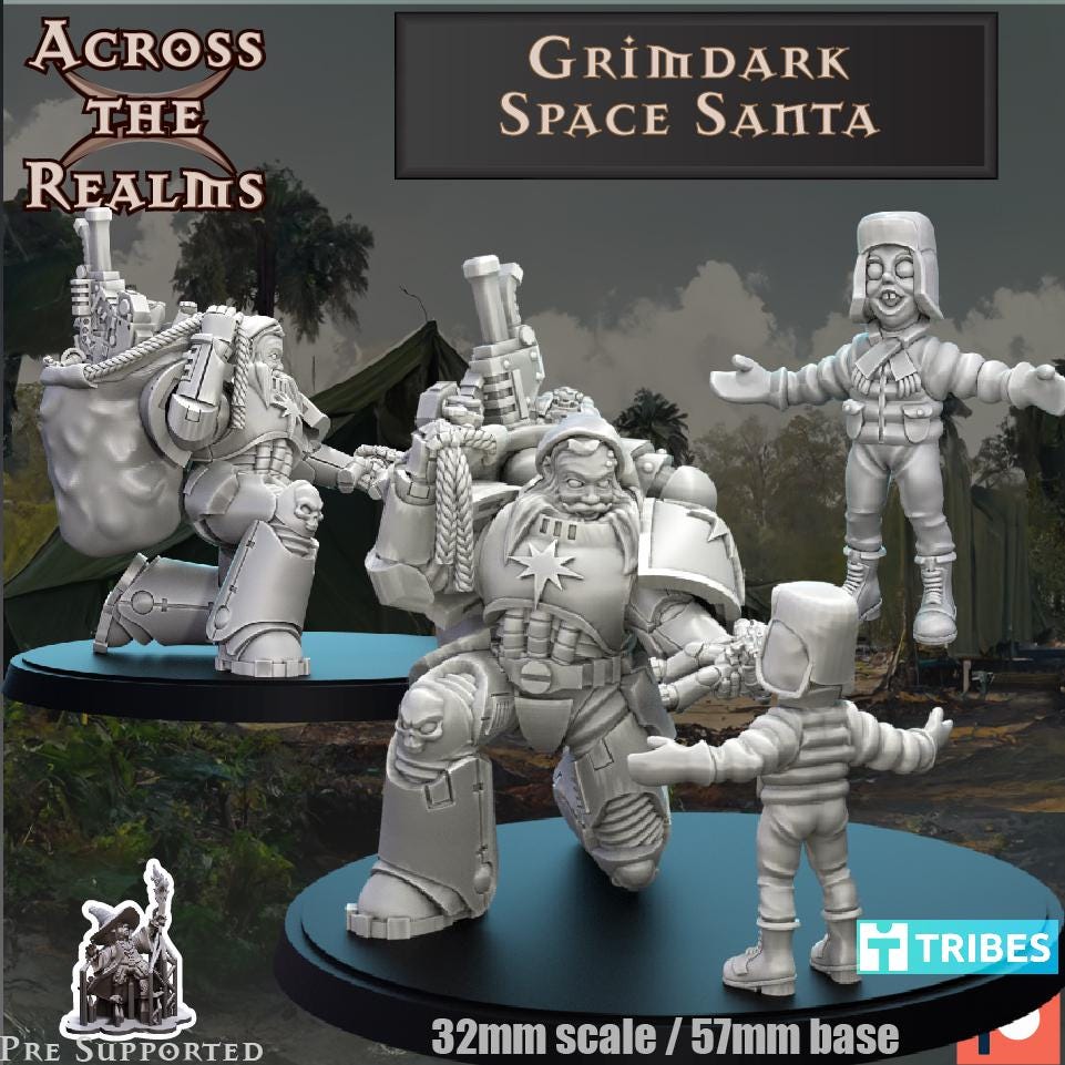 Space Santa Miniature | Across the Realms