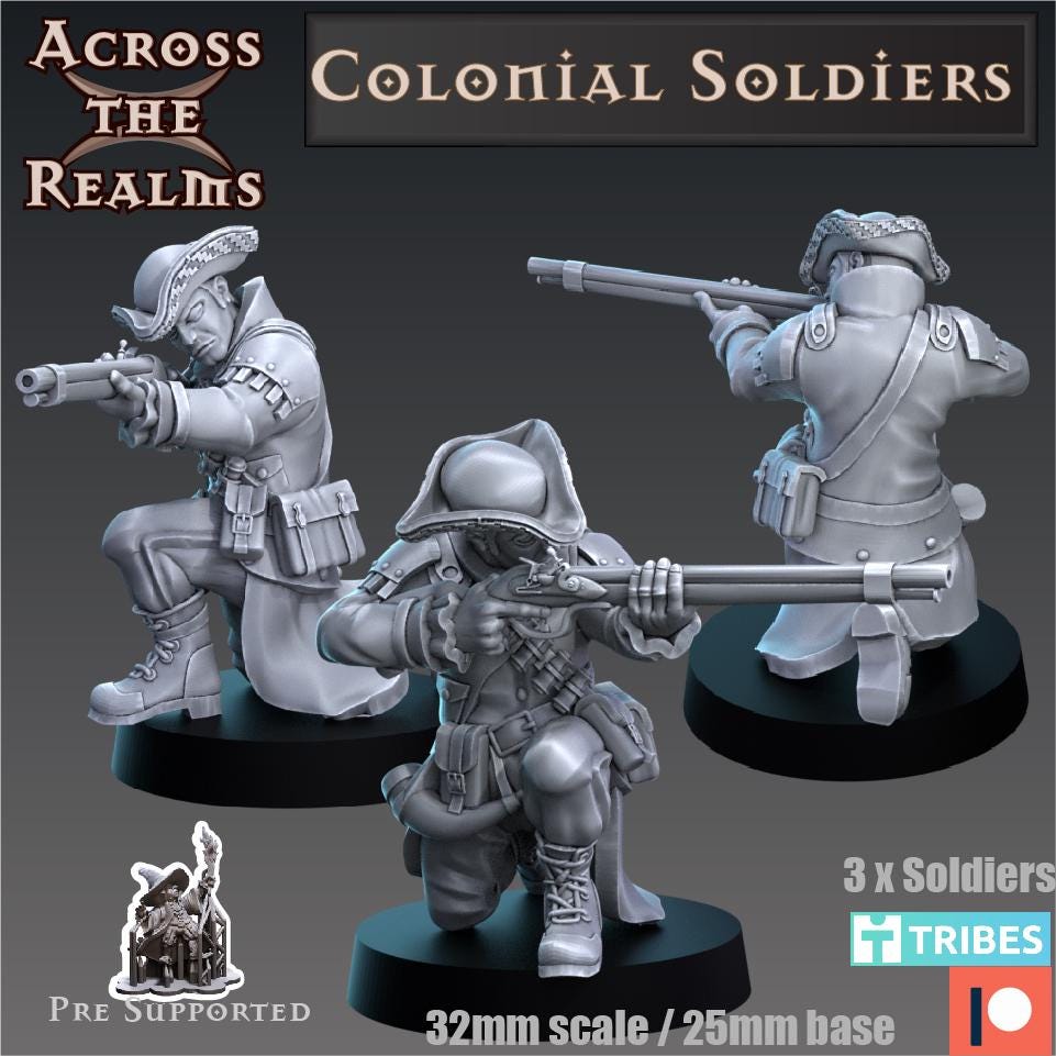 Colonial Soldier Miniatures | Across the Realms
