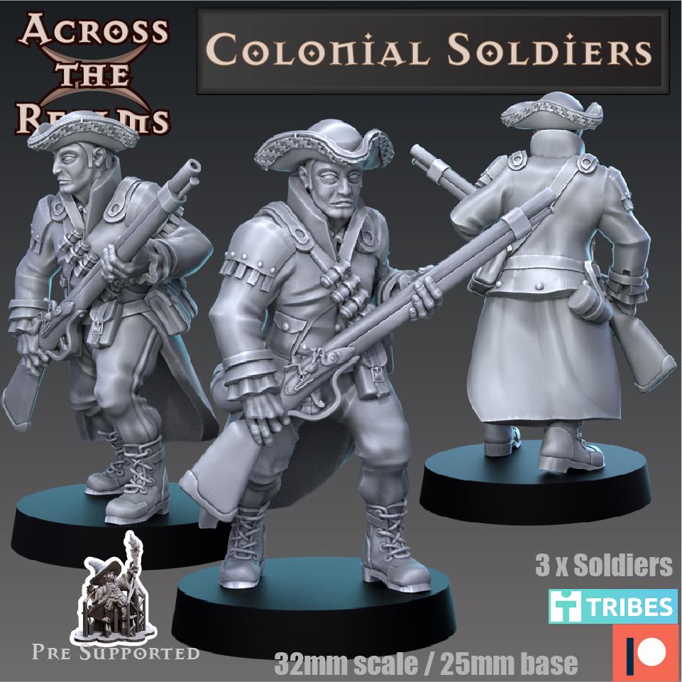 Colonial Soldier Miniatures | Across the Realms