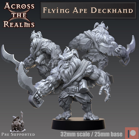 Flying Ape Deckhand Miniature | Across the Realms