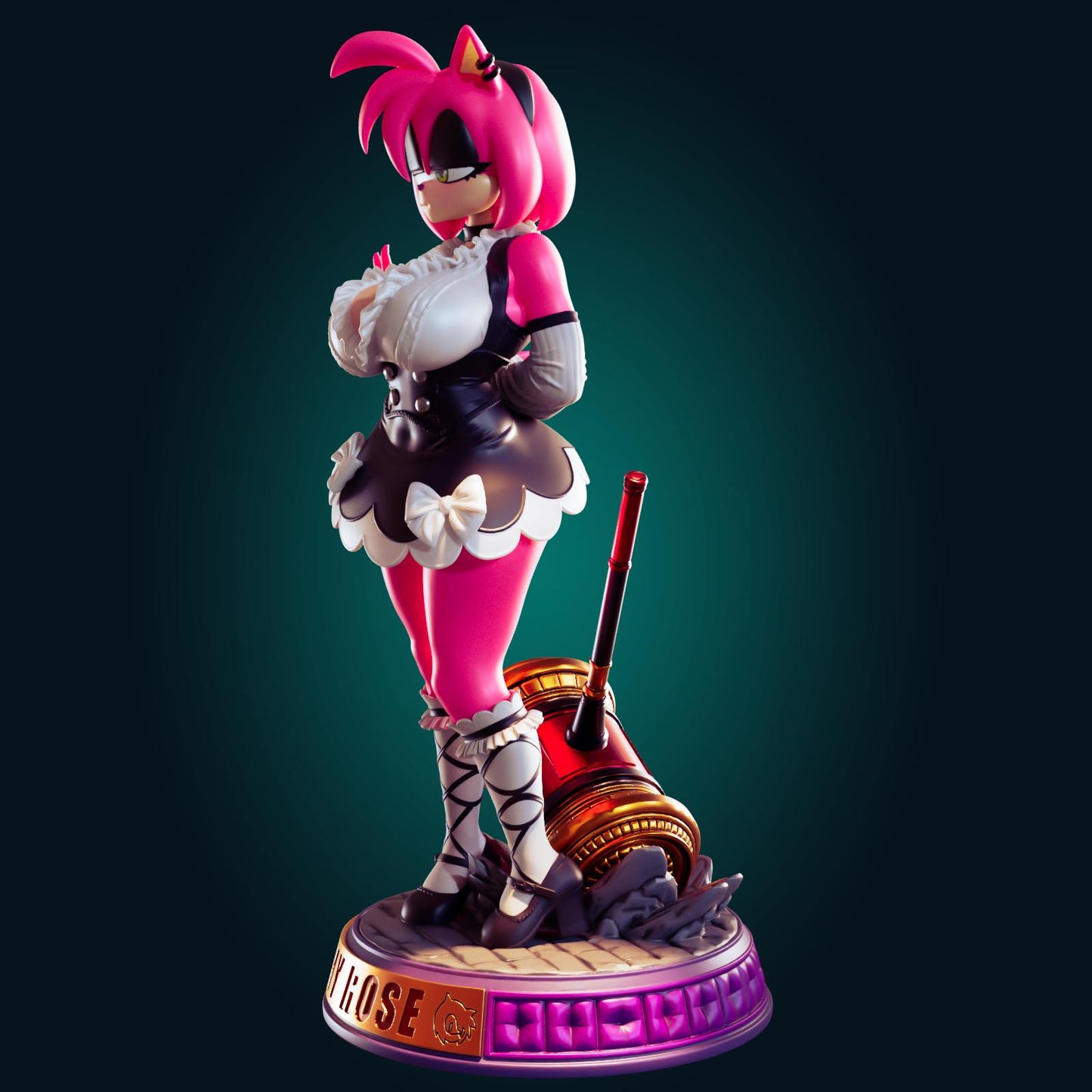Hedgehog Girl Model Kit | 3D Resin Printed Figurine | Officer Rhu