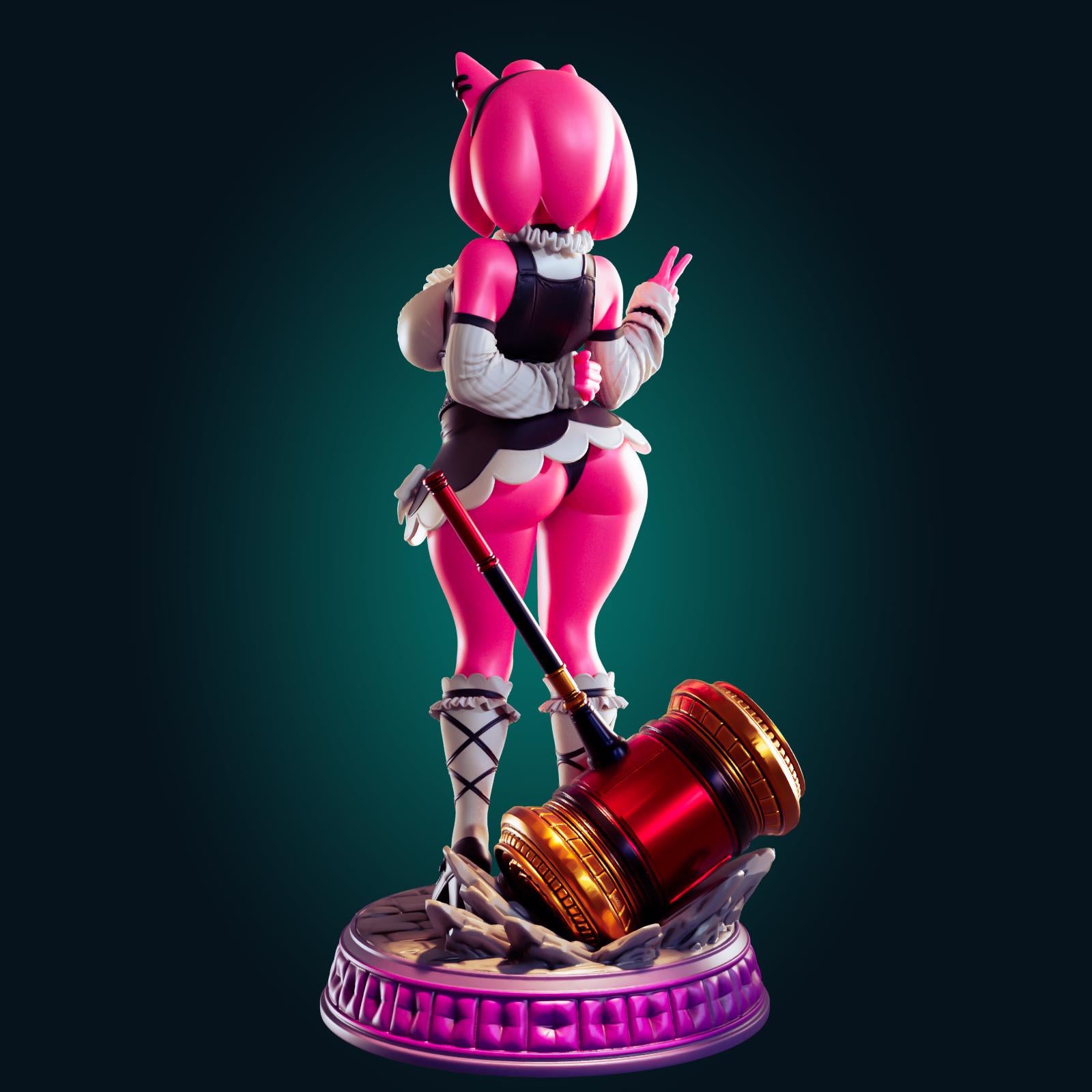 Hedgehog Girl Model Kit | 3D Resin Printed Figurine | Officer Rhu