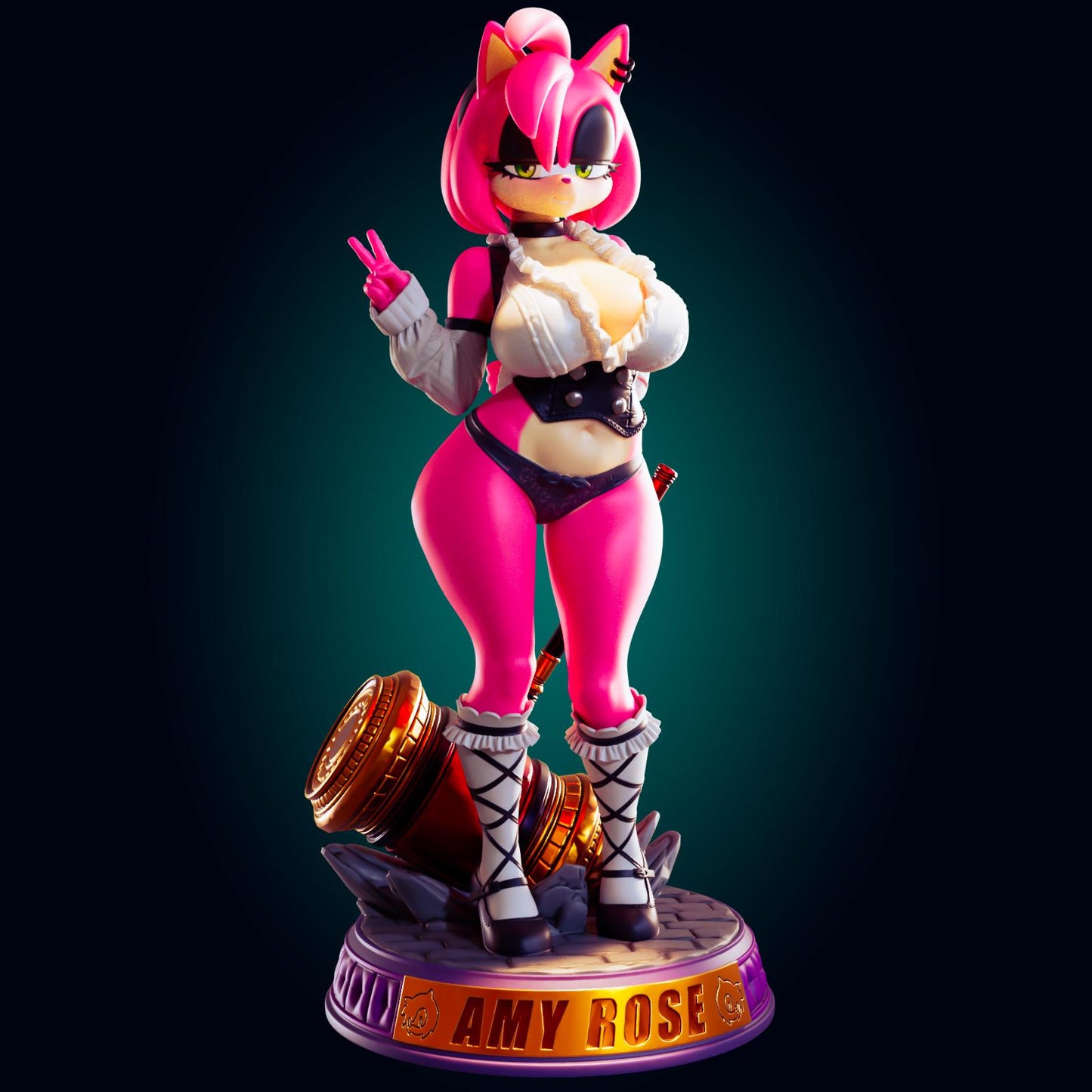 Hedgehog Girl Model Kit | 3D Resin Printed Figurine | Officer Rhu