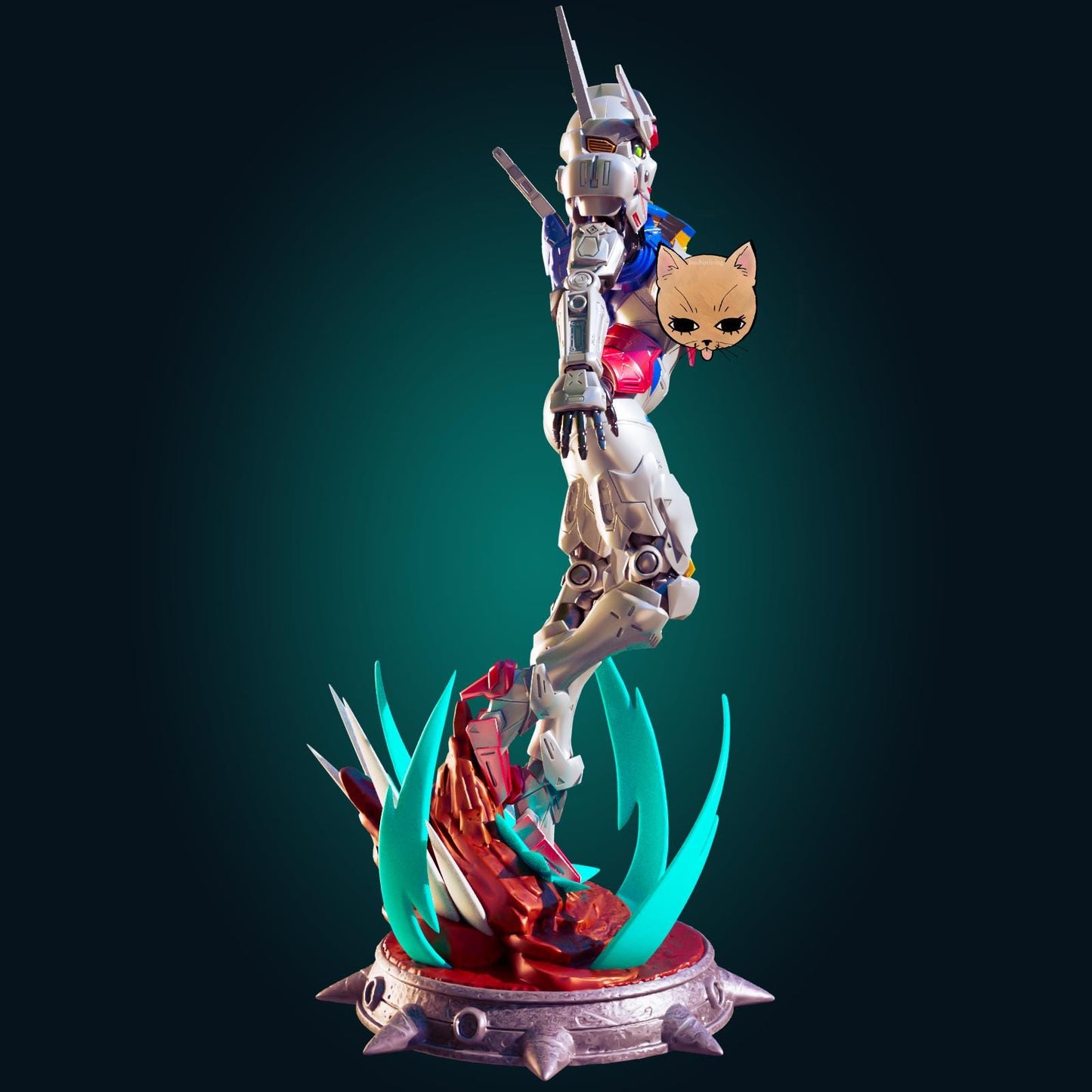 Robot Girl Model Kit | 3D Resin Printed Figurine | Officer Rhu