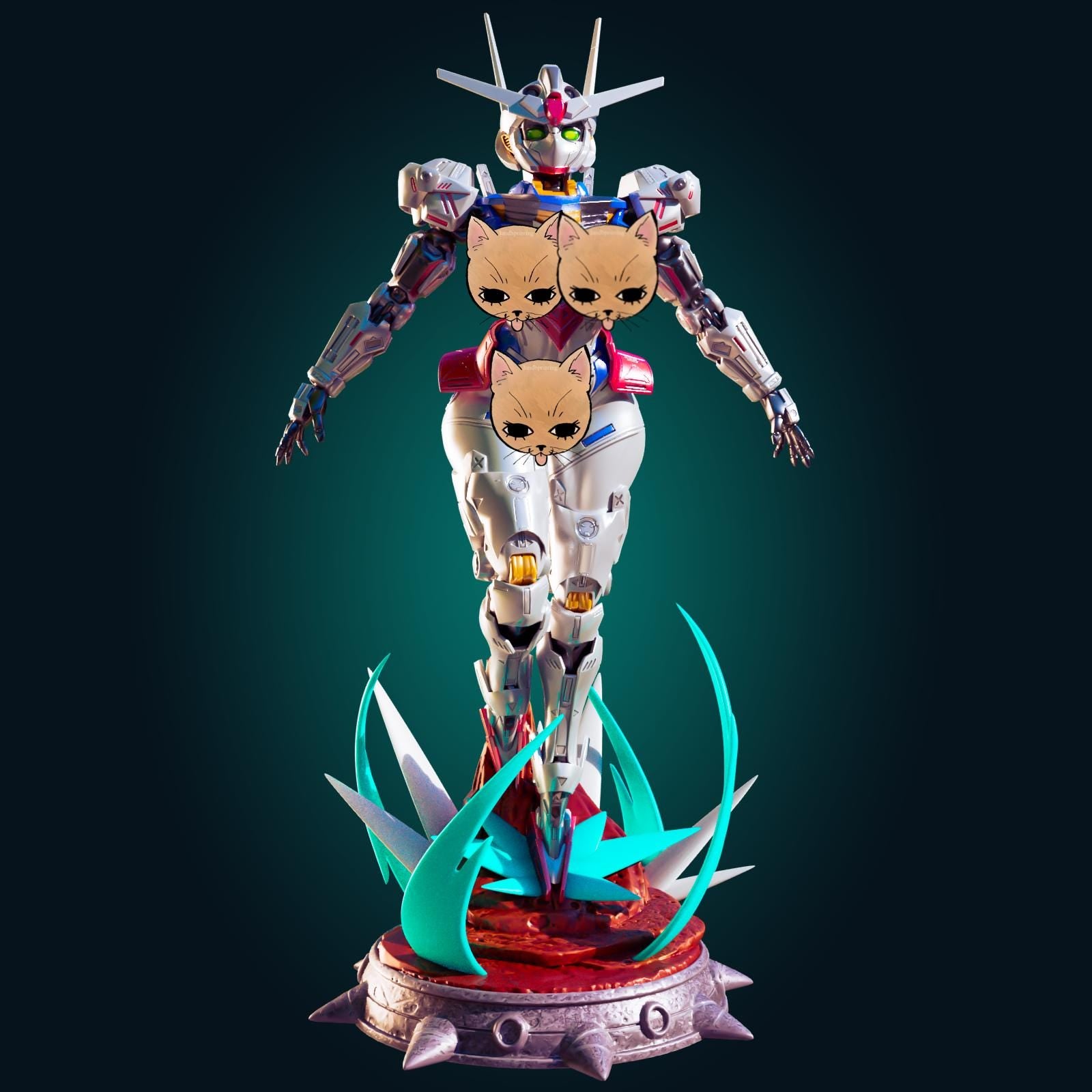Robot Girl Model Kit | 3D Resin Printed Figurine | Officer Rhu