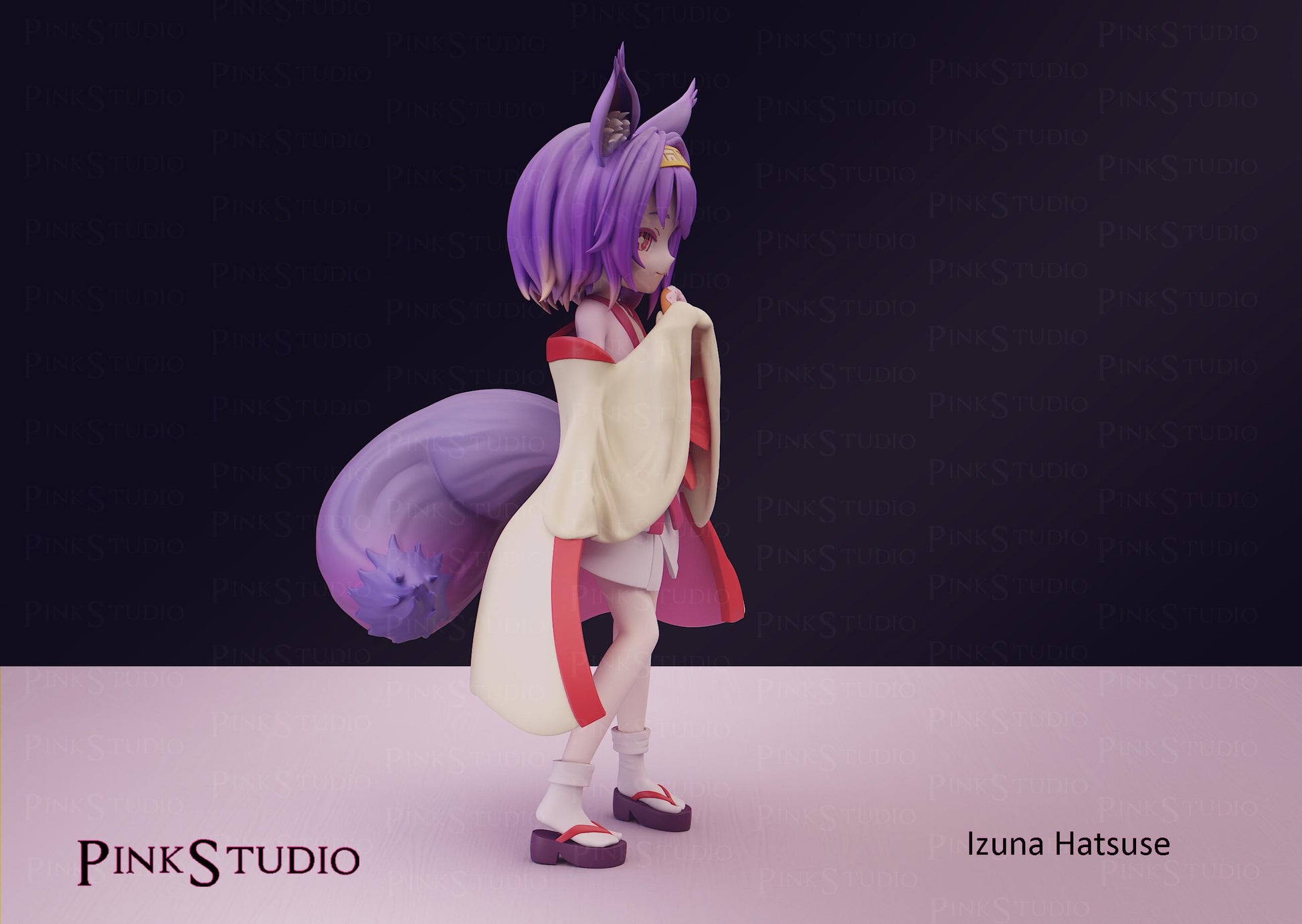 Werewolf Girl Model Kit | 3D Resin Printed Figurine | Pink Studio
