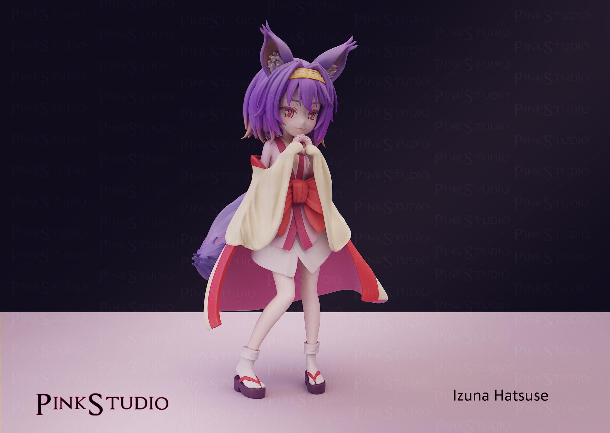 Werewolf Girl Model Kit | 3D Resin Printed Figurine | Pink Studio