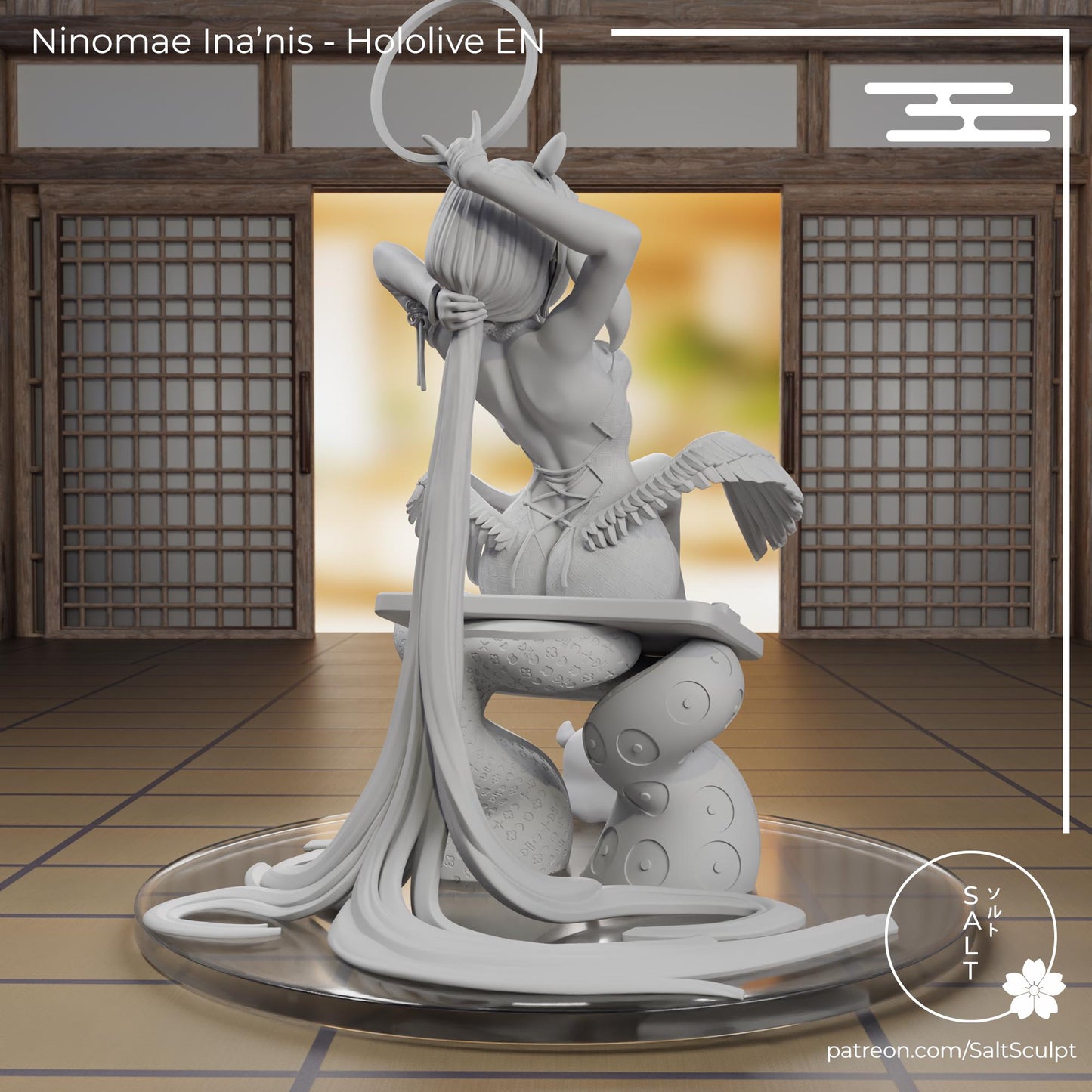 Octopus Girl Model Kit | 3D Resin Printed Figurine | Salt Sculpt