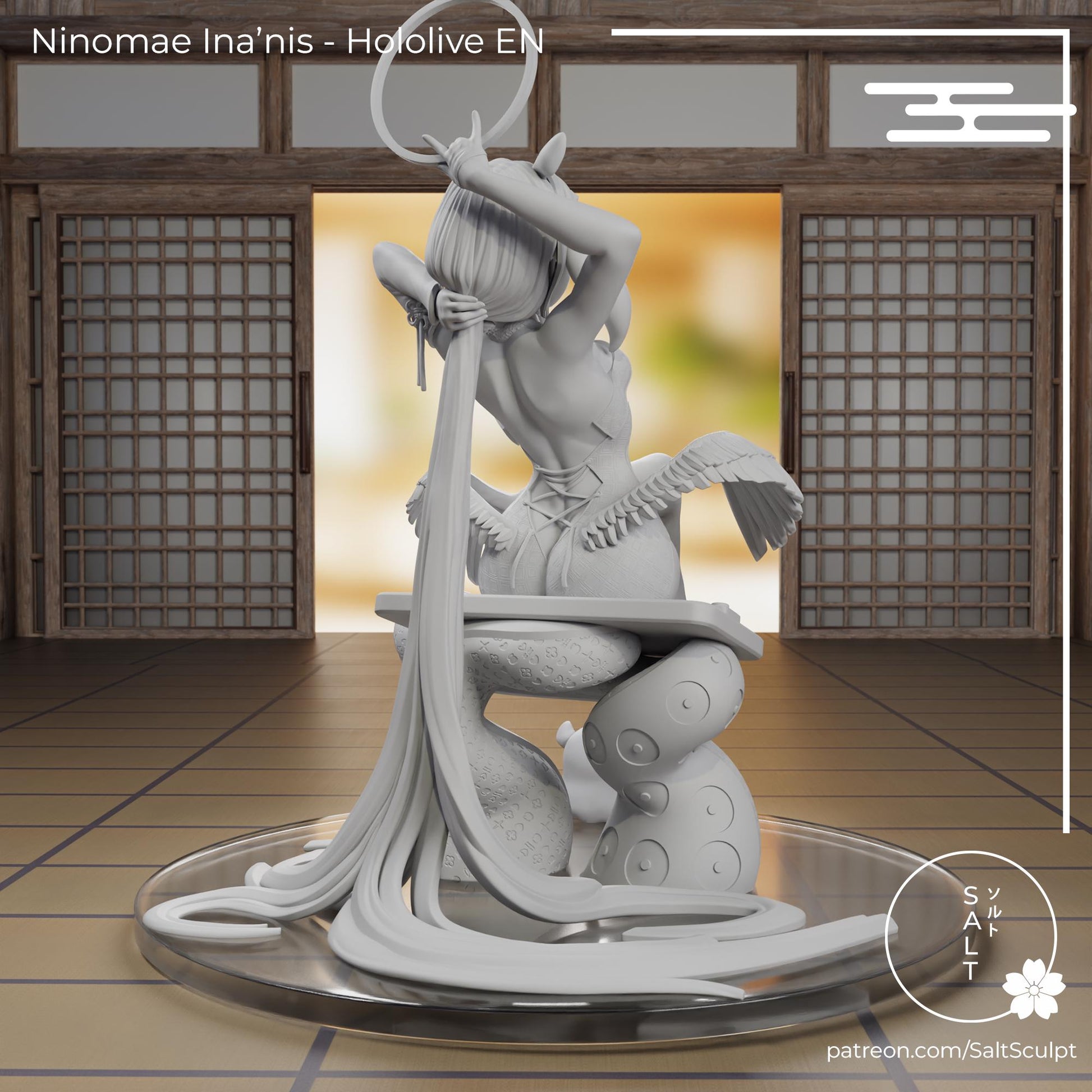 Octopus Girl Model Kit | 3D Resin Printed Figurine | Salt Sculpt