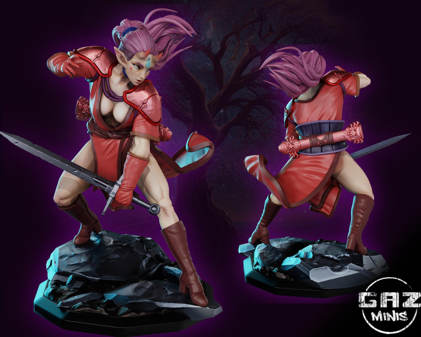 Saya Demon Warrior Miniature | Gaz Minis
