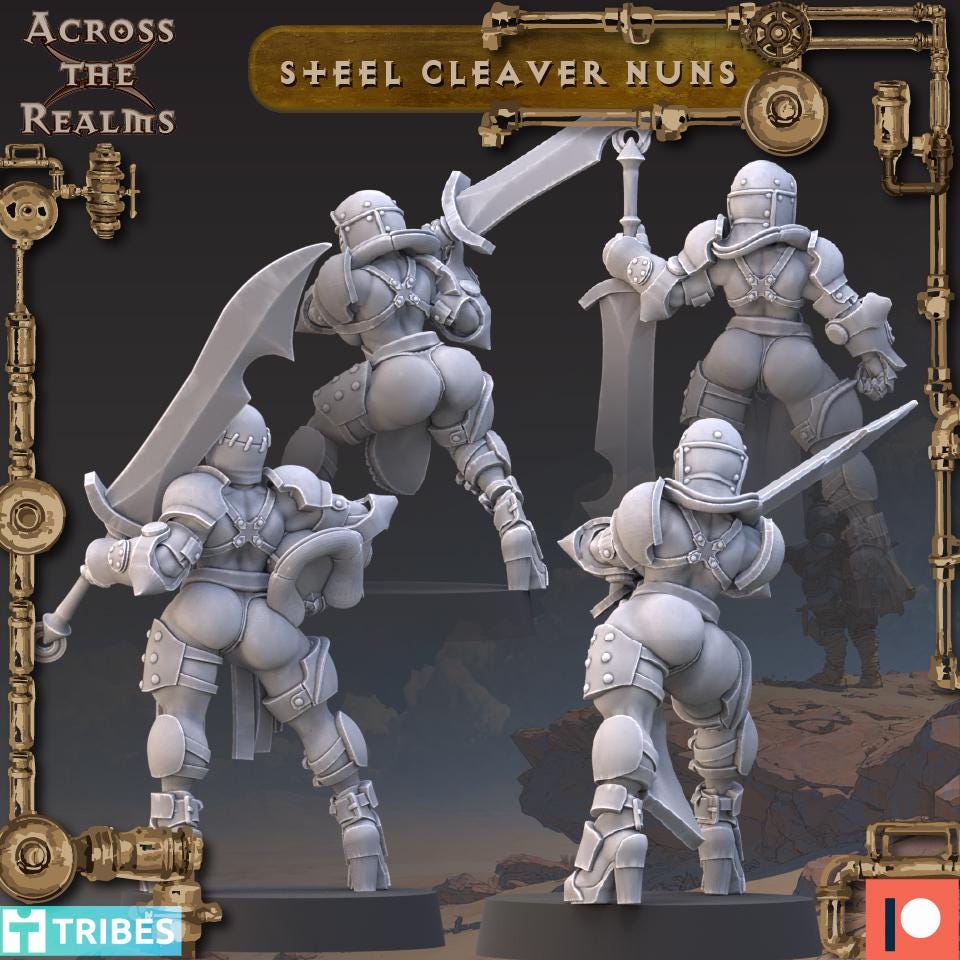 Steel Cleaver Nun Miniatures | Across the Realms
