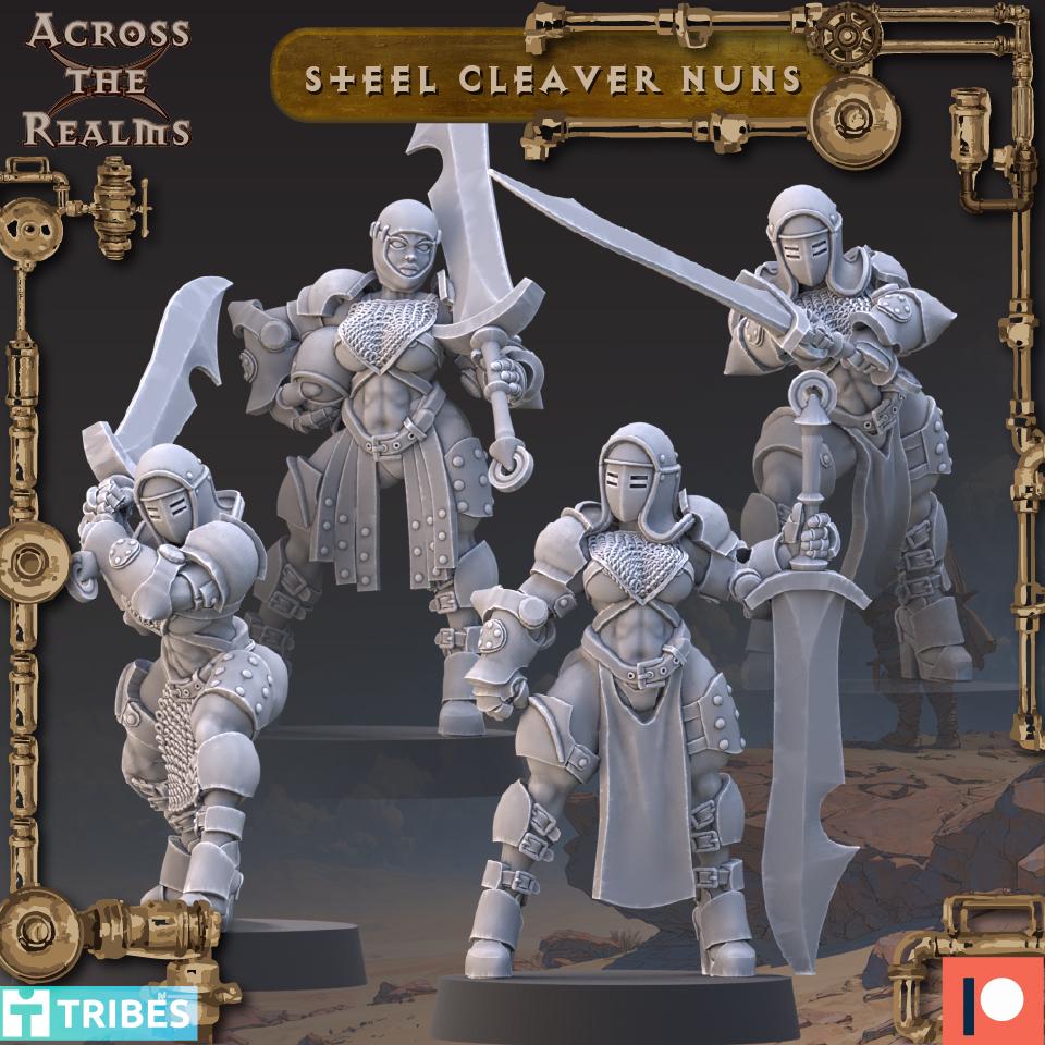 Steel Cleaver Nun Miniatures | Across the Realms