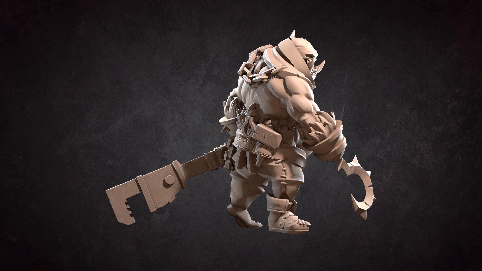 Blacksmith Assistant Miniature | Bite the Bullet