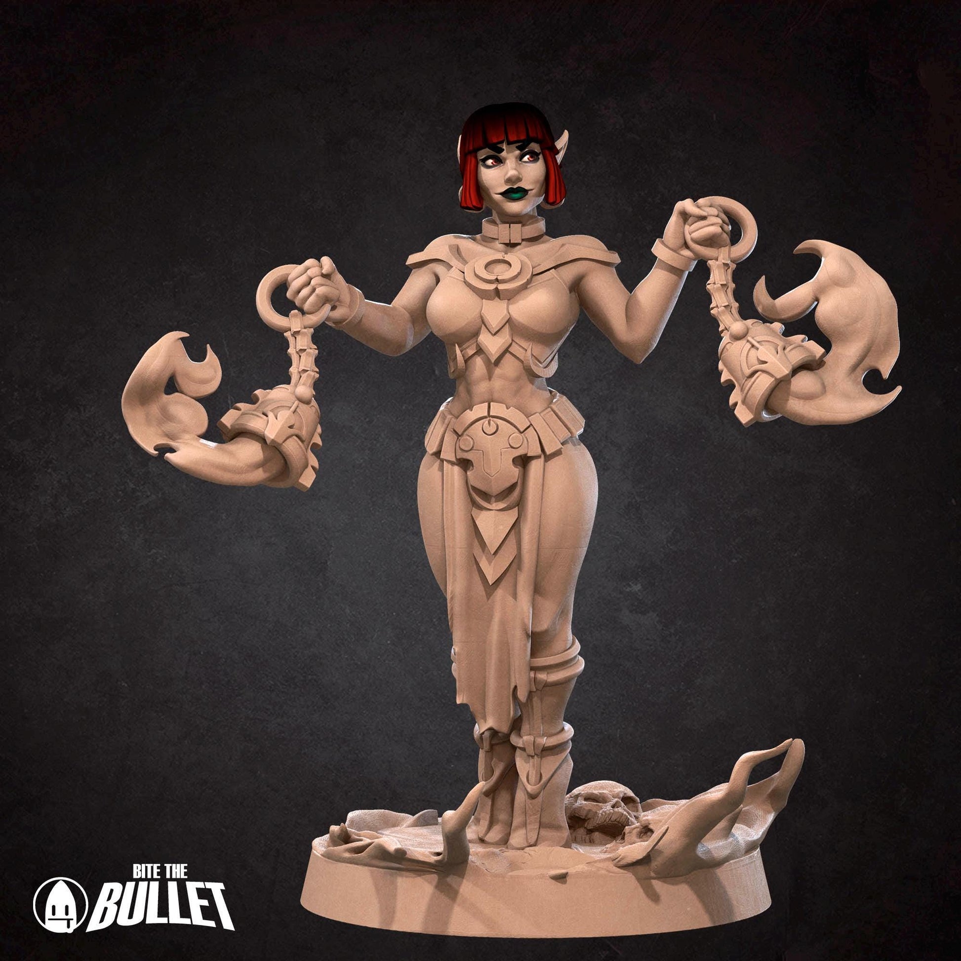 Fire Monk Miniature | Bite the Bullet