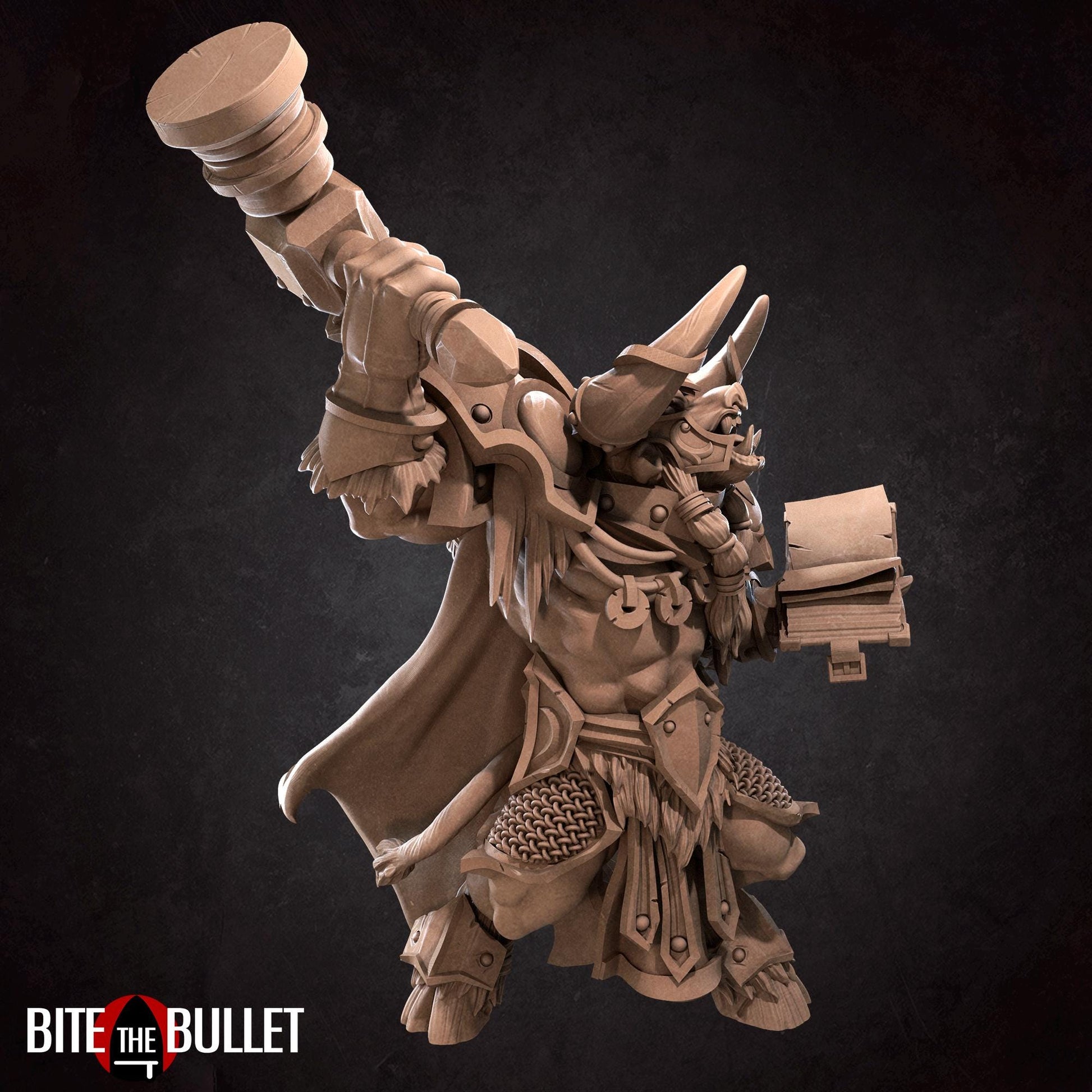 Minotaur Paladin Miniature | Bite the Bullet