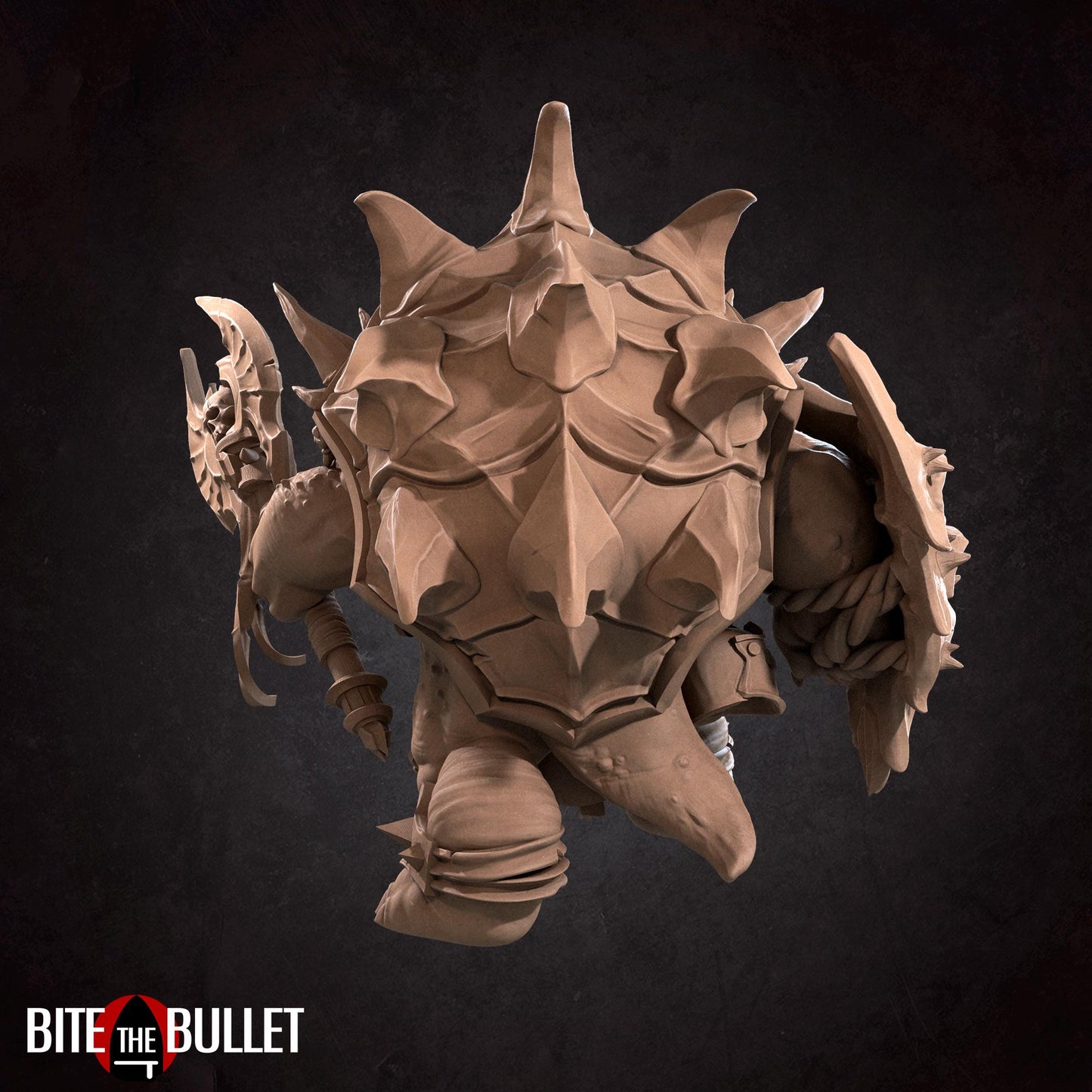 Mik'e, The Irritated Tortle Miniature | Bite the Bullet