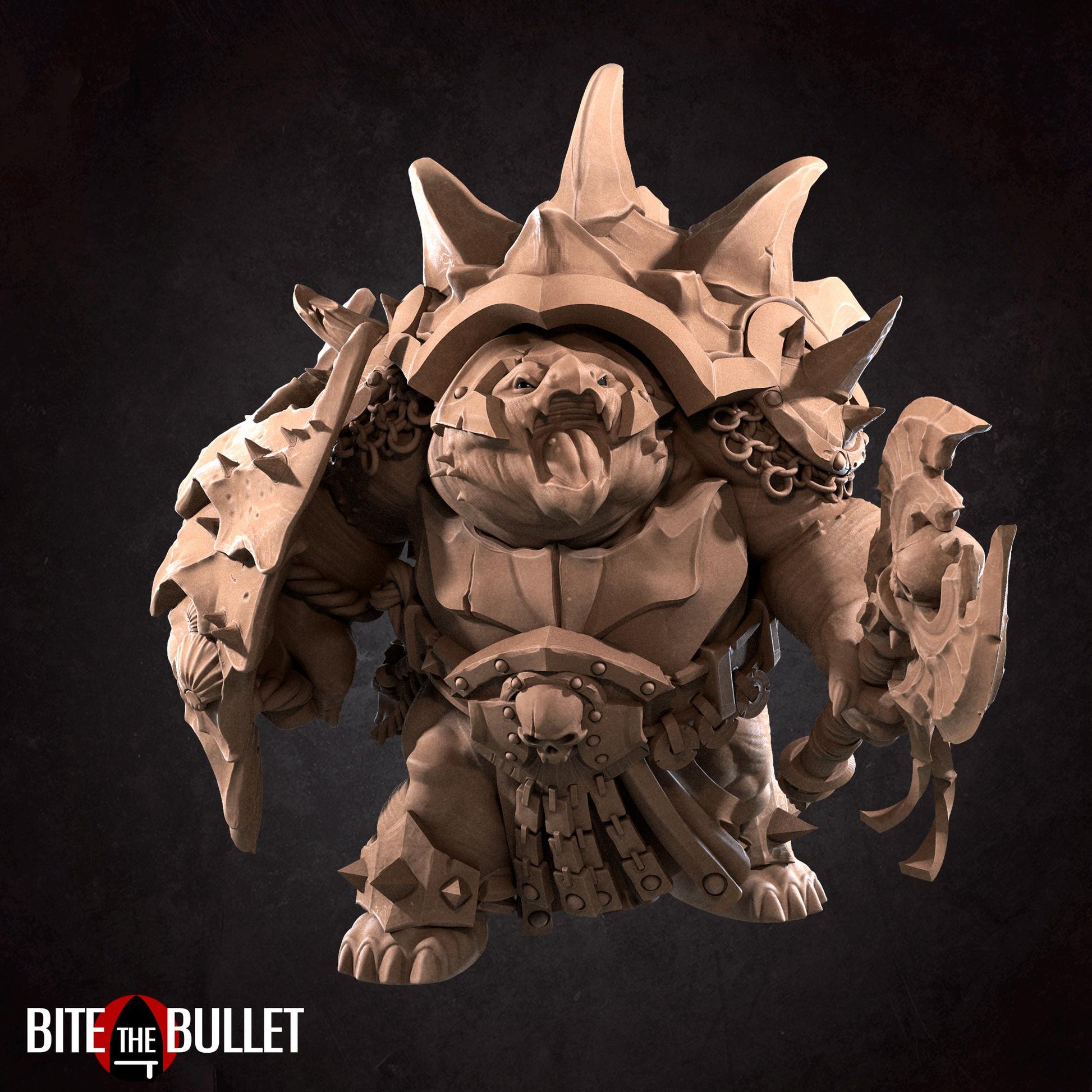 Mik'e, The Irritated Tortle Miniature | Bite the Bullet