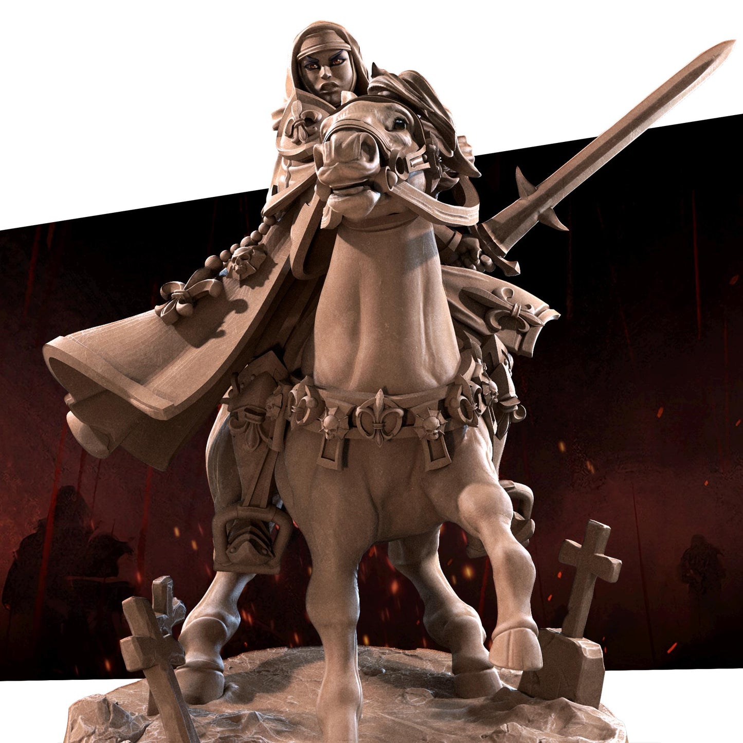 War Sister Light Cavalry Miniature | Bite the Bullet