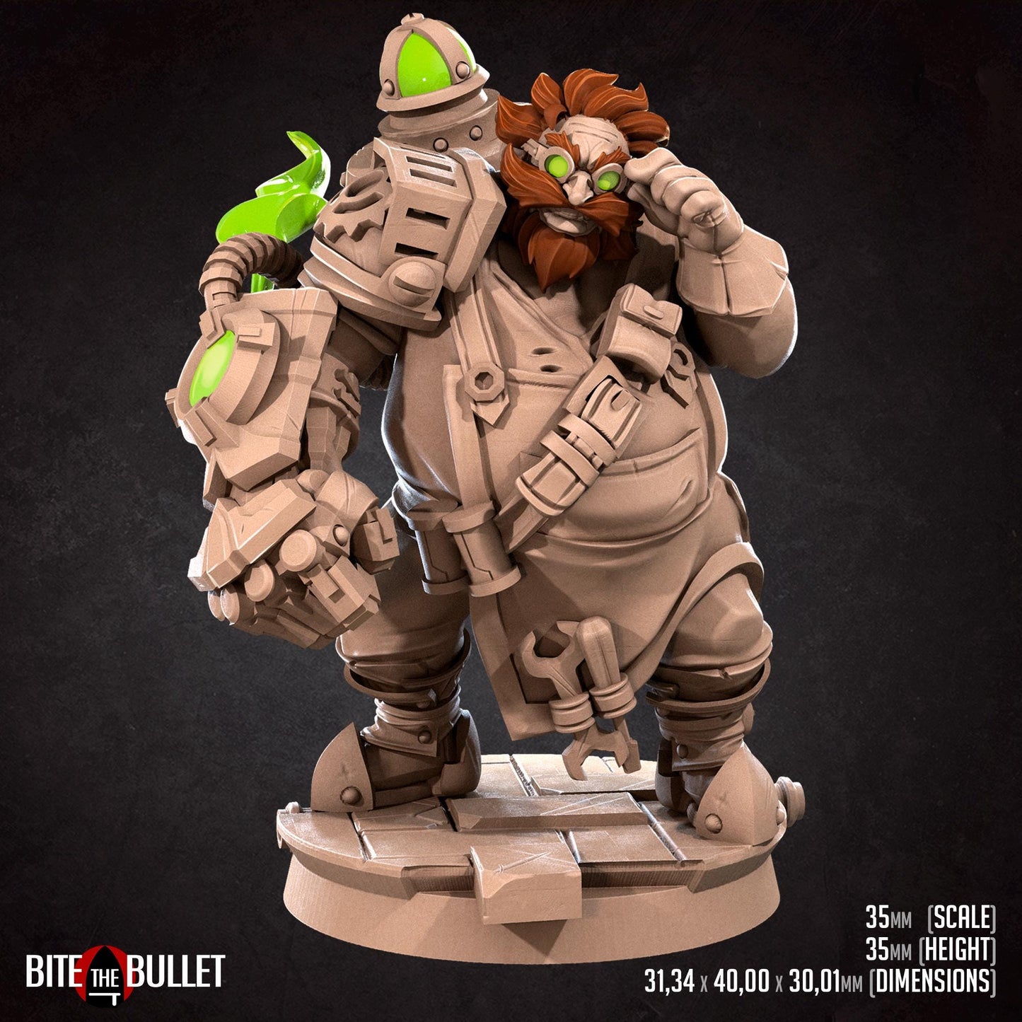 Dr. TNT, Human Artificer Miniature | Bite the Bullet