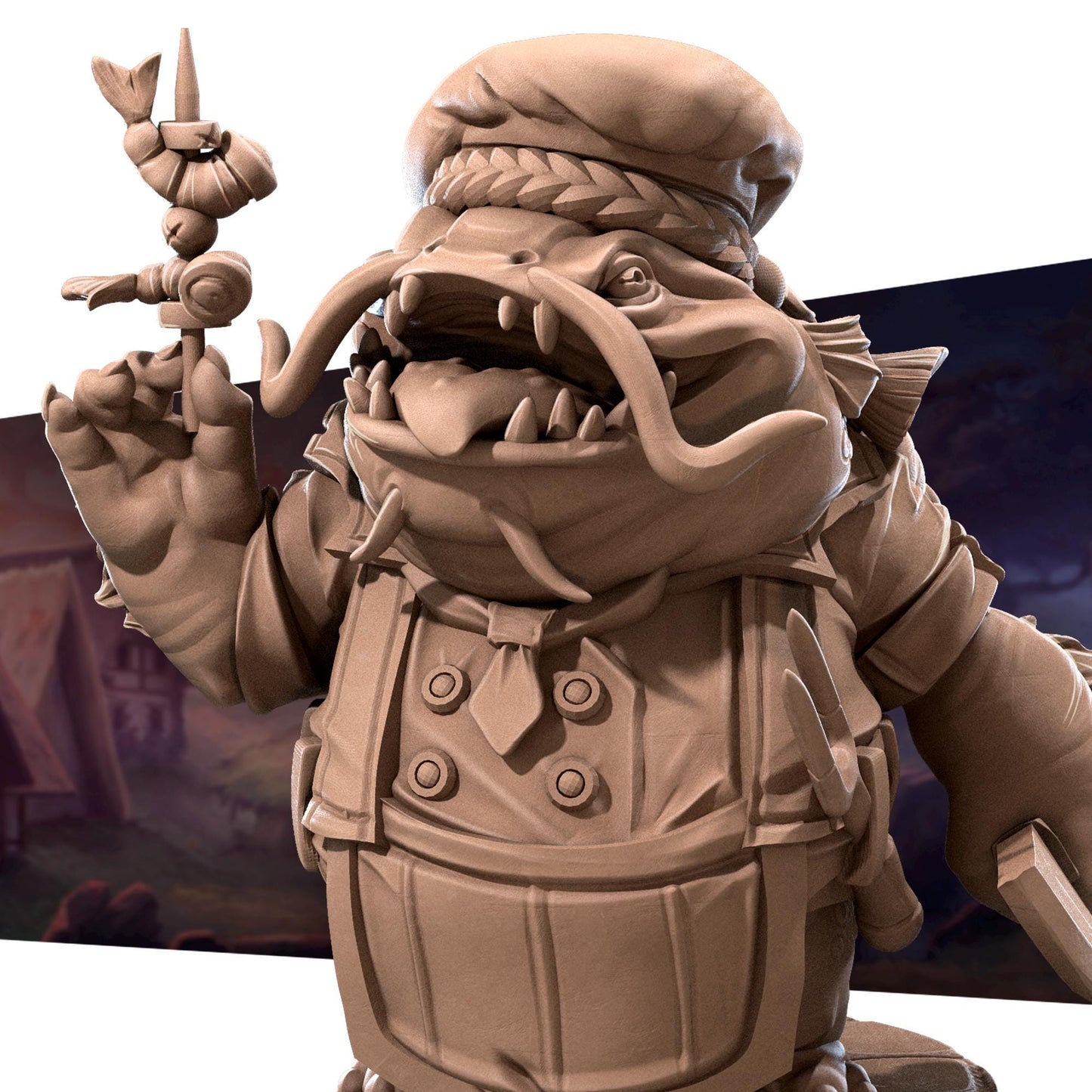 Locathah Chef Miniature | Bite the Bullet