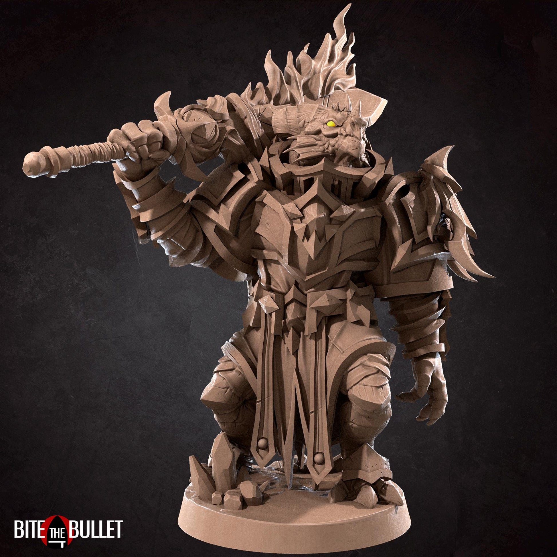 Dragonborn Paladin Miniature | Bite the Bullet