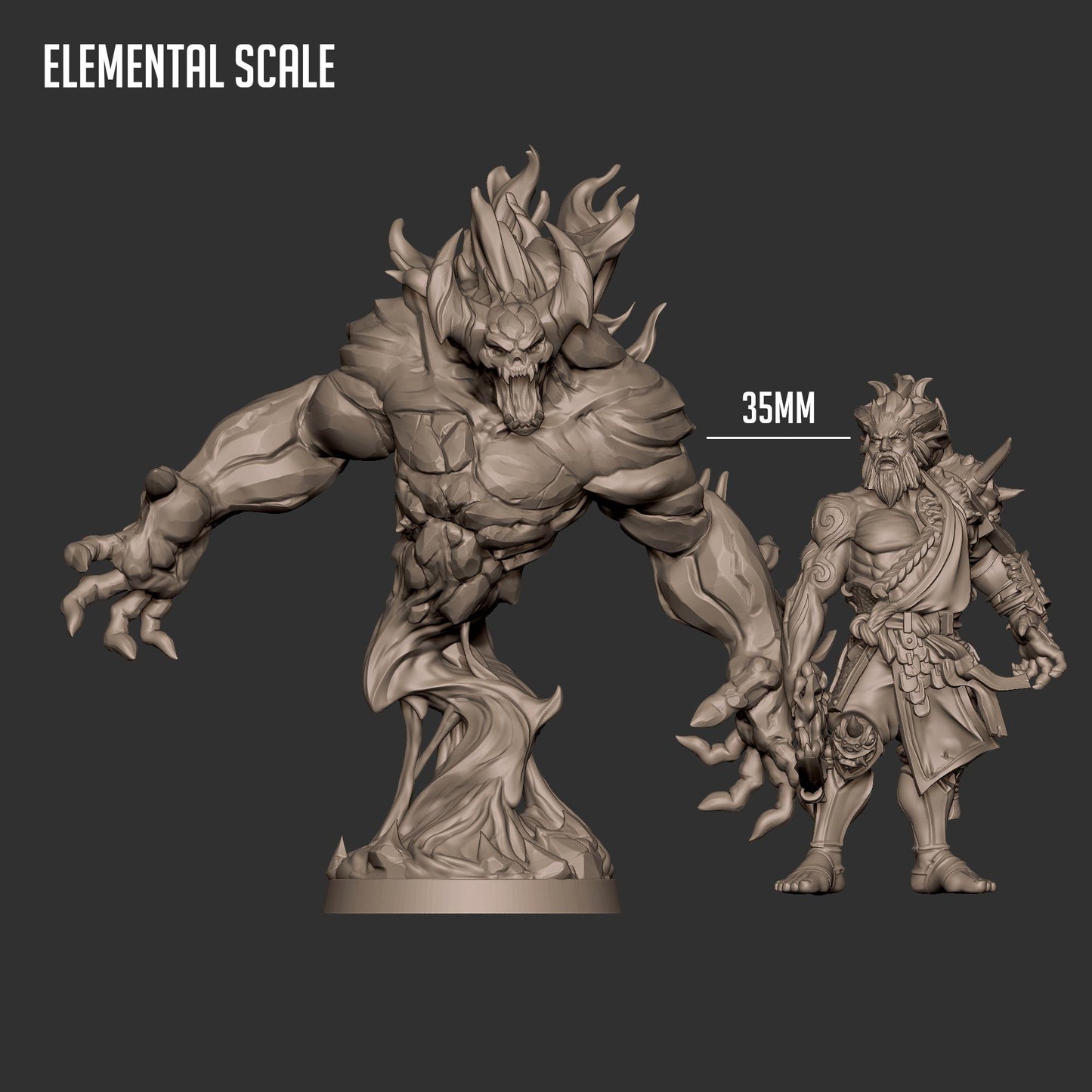 Fire Elemental Miniature | Bite the Bullet
